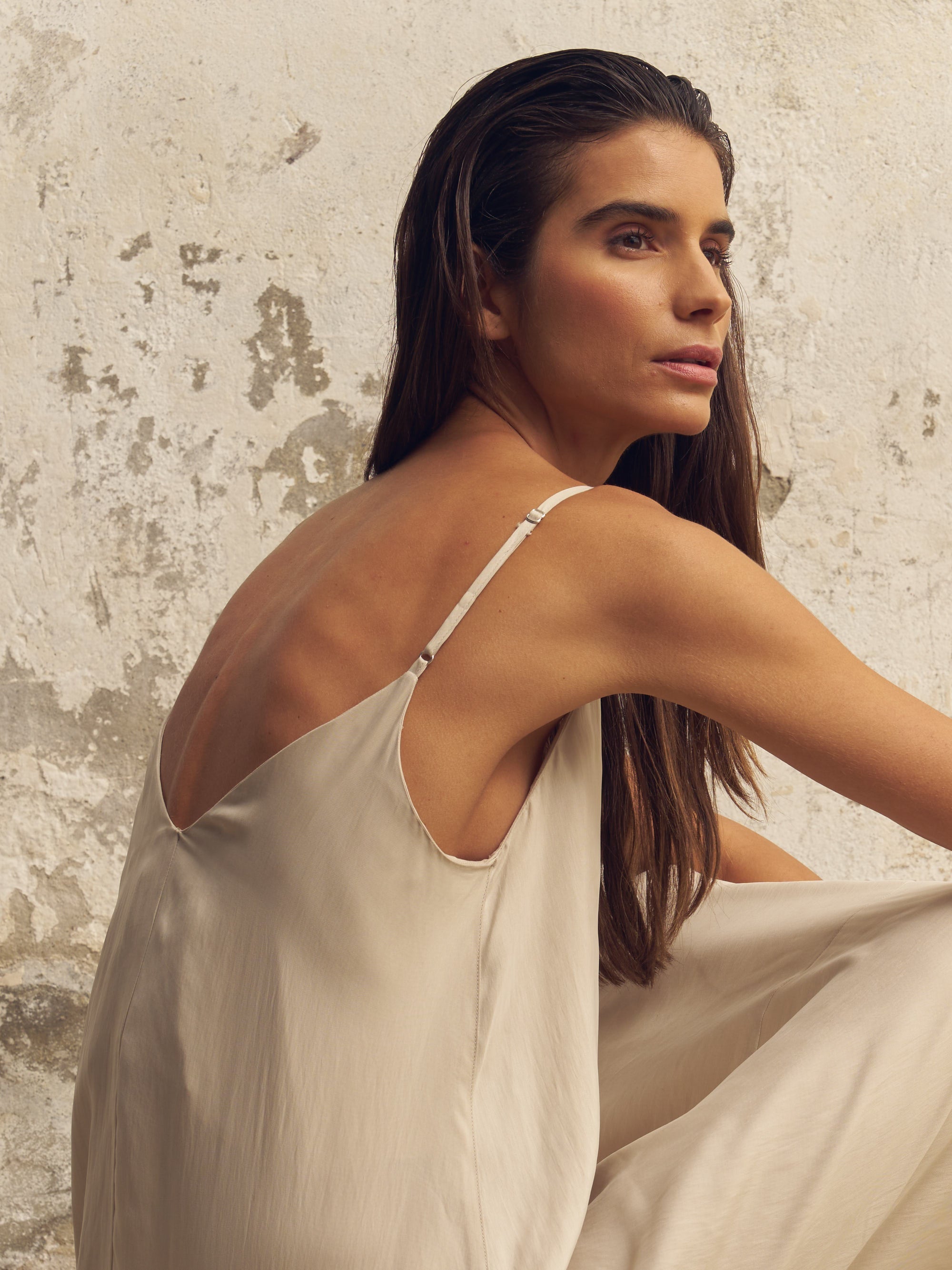 Buy Lucid Flow Maxi Dress - Sand by The Handloom