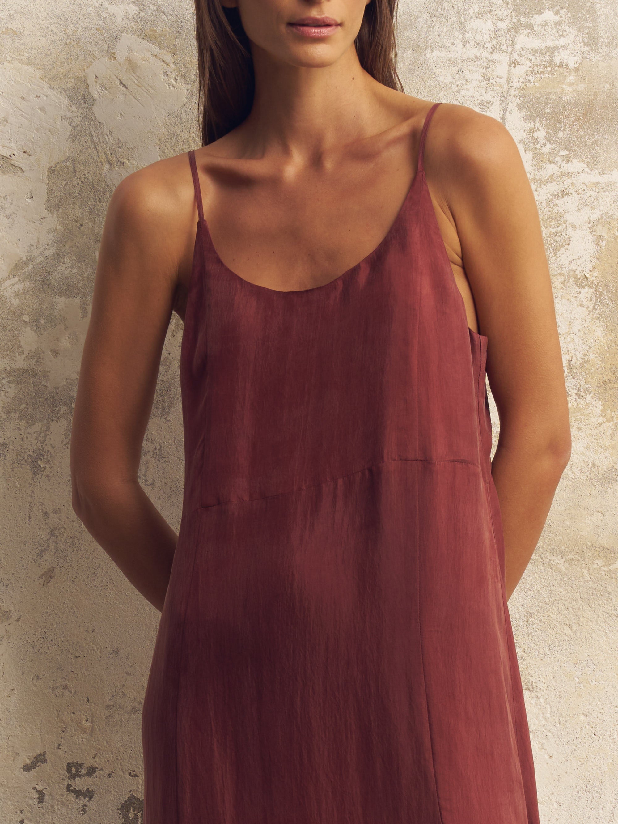 Buy Lucid Midnight Maxi Dress - Burgundy by The Handloom