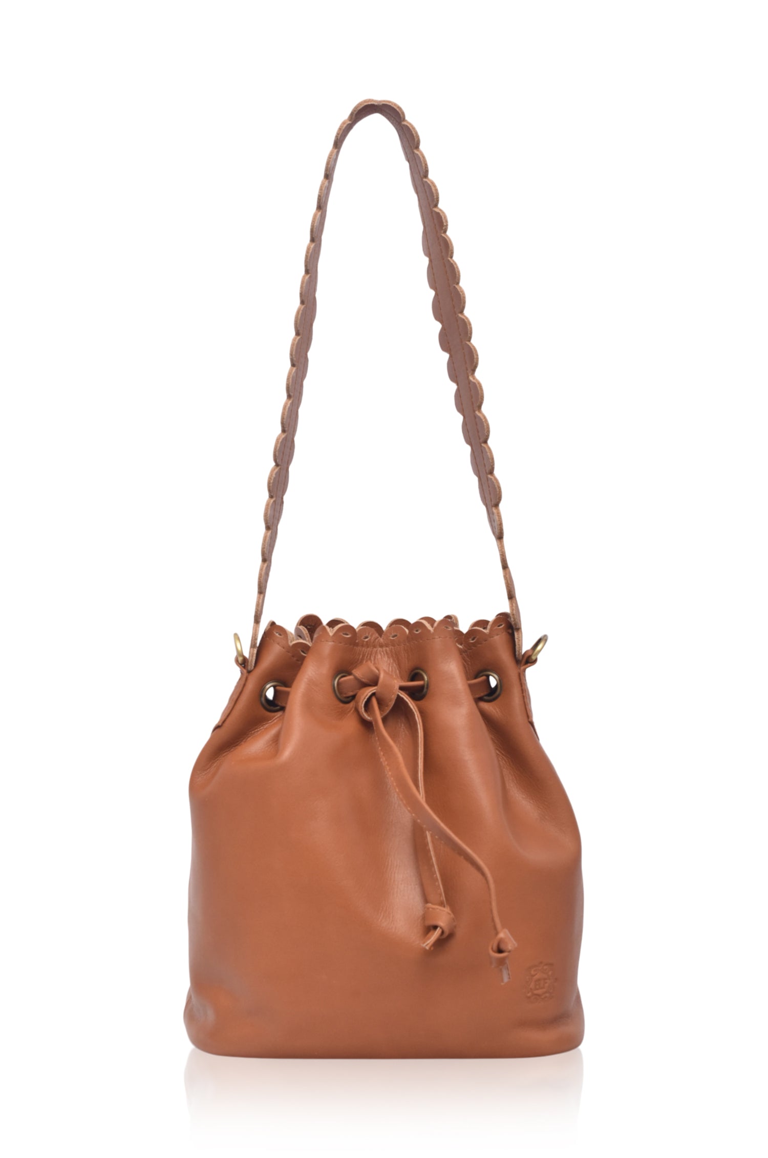 Luisa Scalloped Bucket Bag