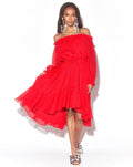 Buy Keiko Midi Dress - Cherry by Meghan Fabulous