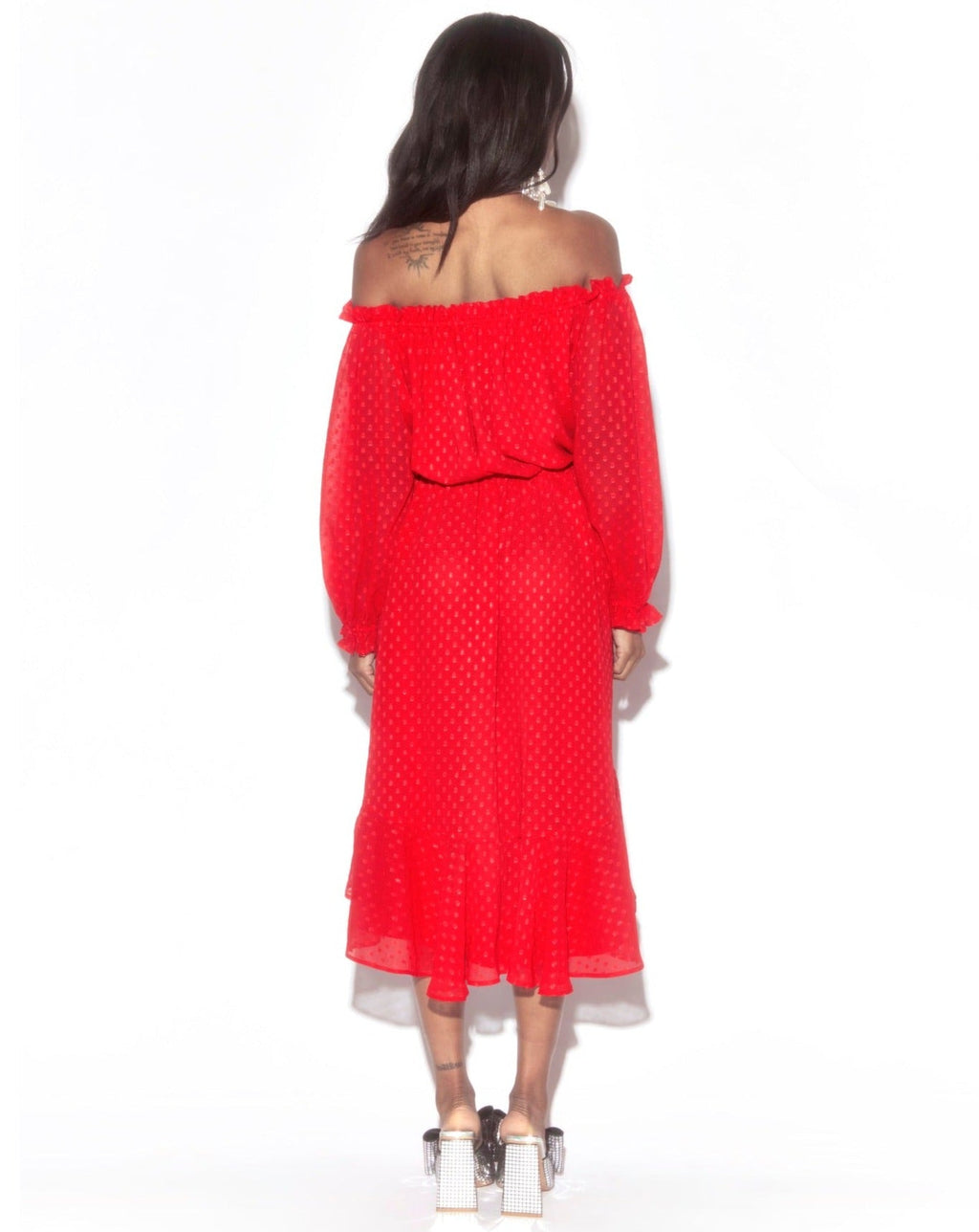 Buy Keiko Midi Dress - Cherry by Meghan Fabulous