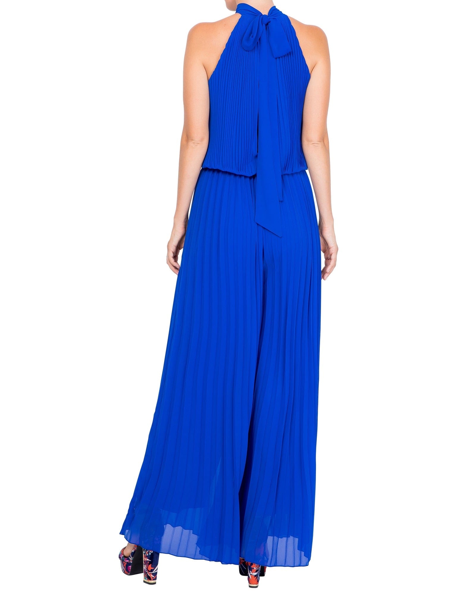 Buy Wild Orchid Pleat Jumpsuit - Royal by Meghan Fabulous