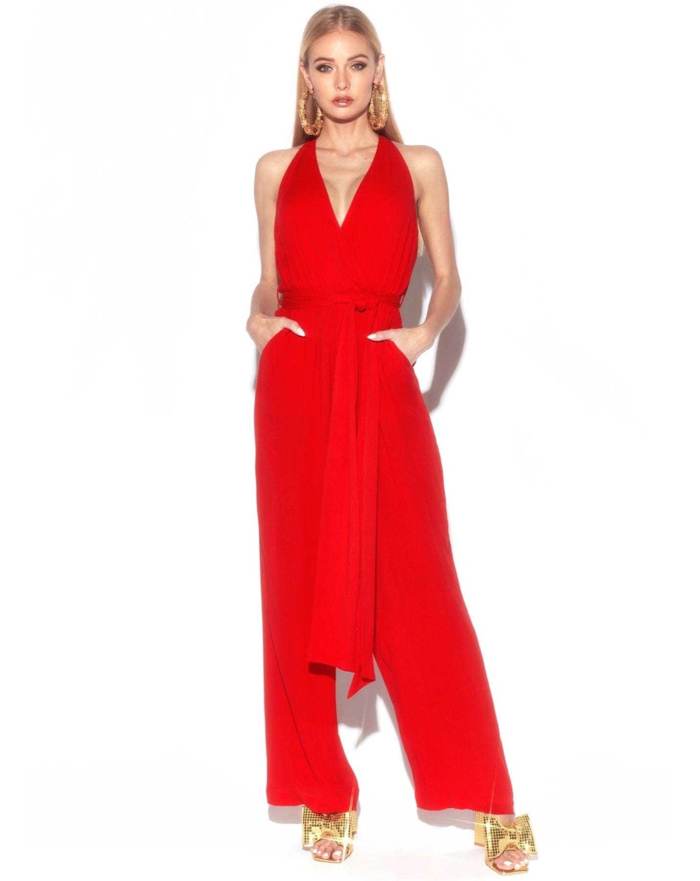 Buy Disco Jumpsuit - Cherry by Meghan Fabulous