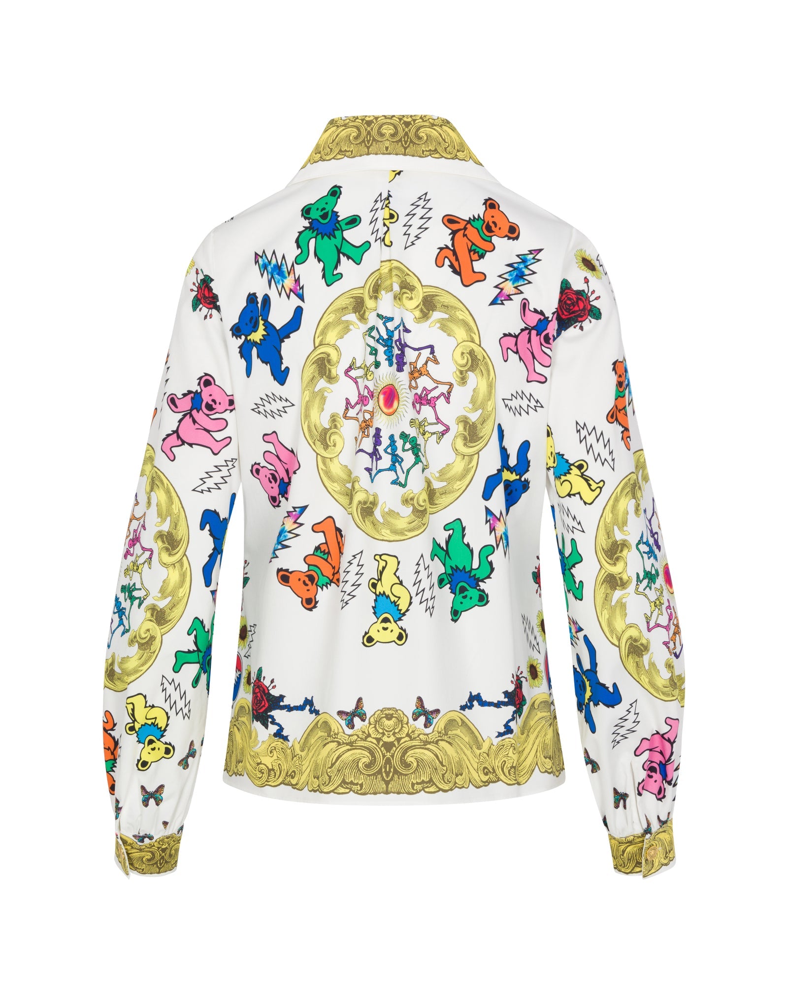 Buy Grateful Dead Fabulous Button Down Scarf Blouse by Meghan Fabulous