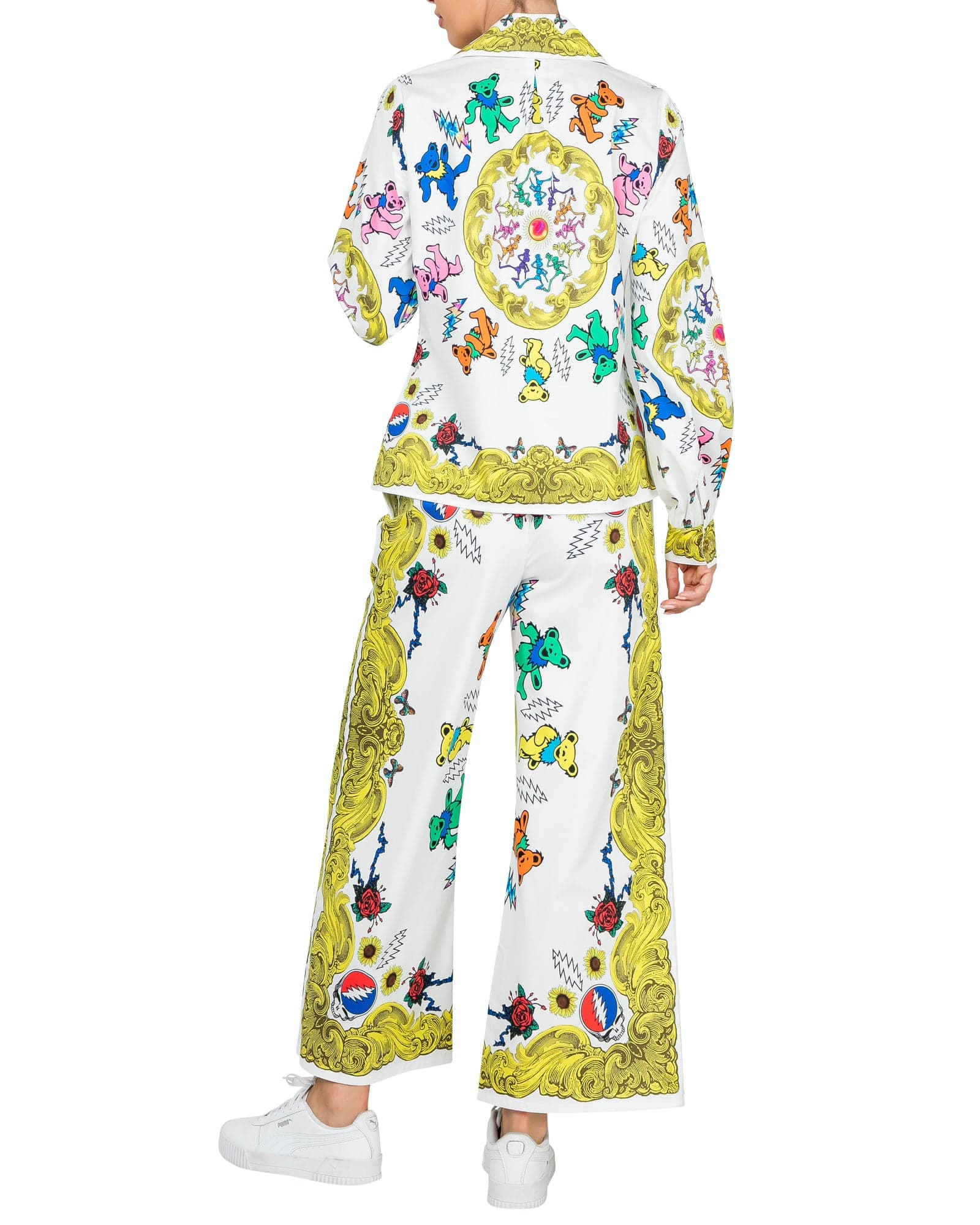 Buy Grateful Dead Fabulous Button Down Scarf Blouse by Meghan Fabulous