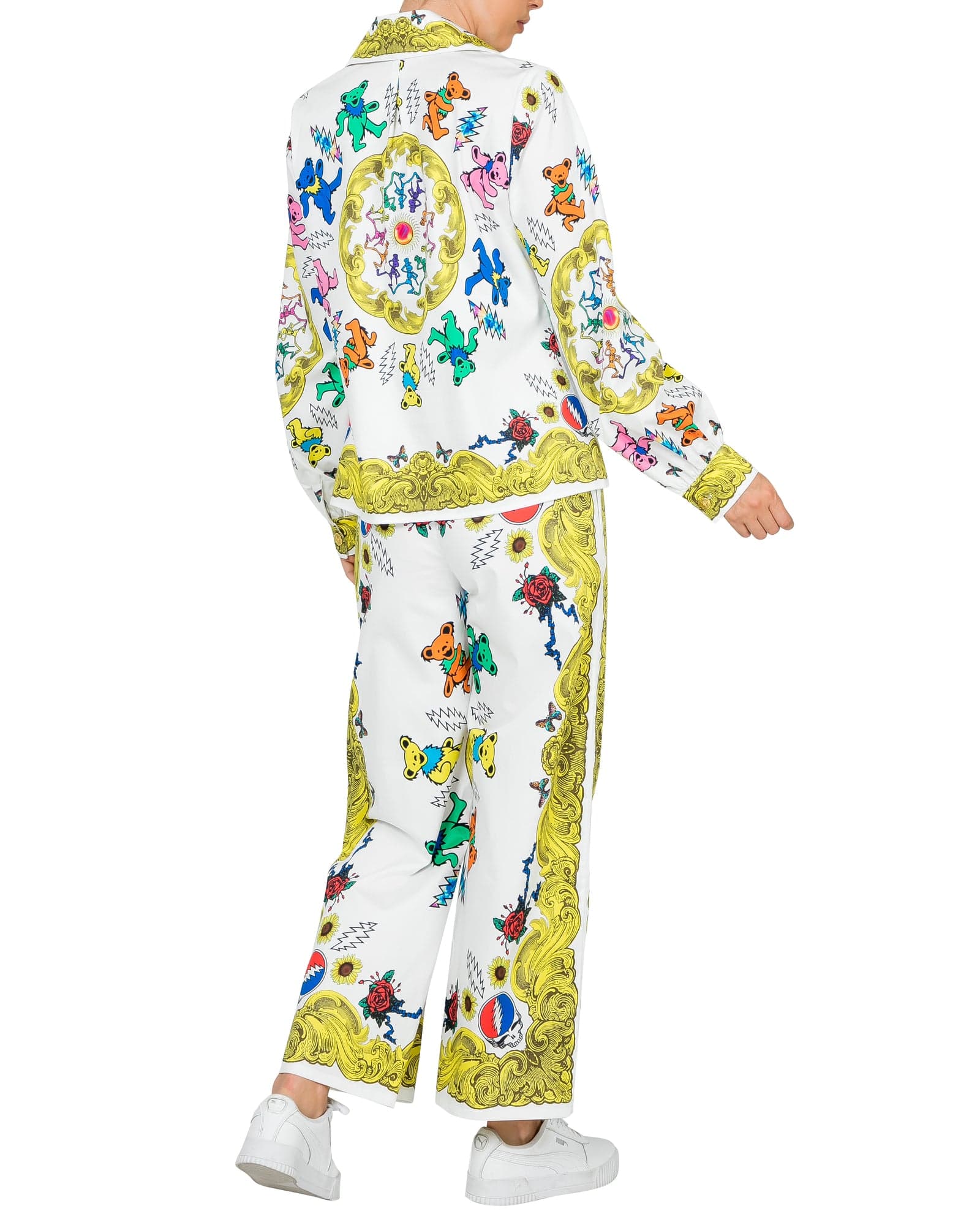 Buy Grateful Dead Fabulous Button Down Scarf Blouse by Meghan Fabulous