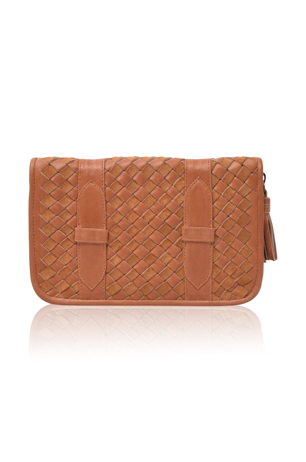 Buy Mexico Woven Leather Wallet by Bali ELF