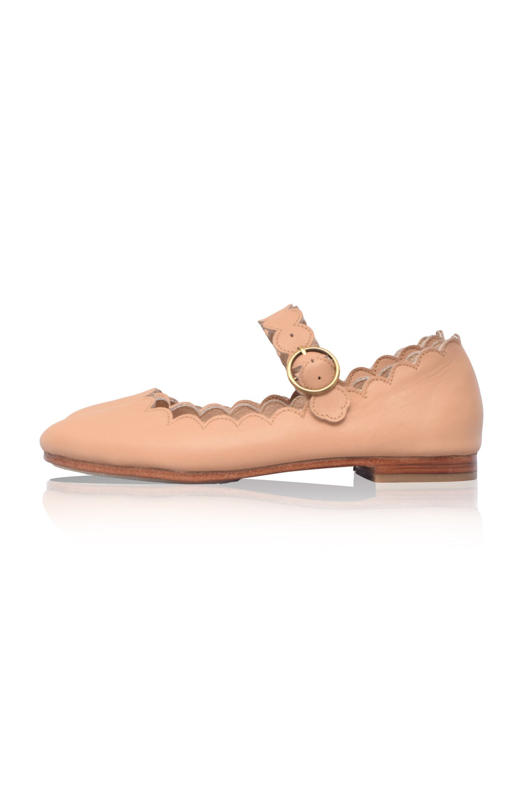 Buy Mia Rosa Leather Ballet Flats by Bali ELF