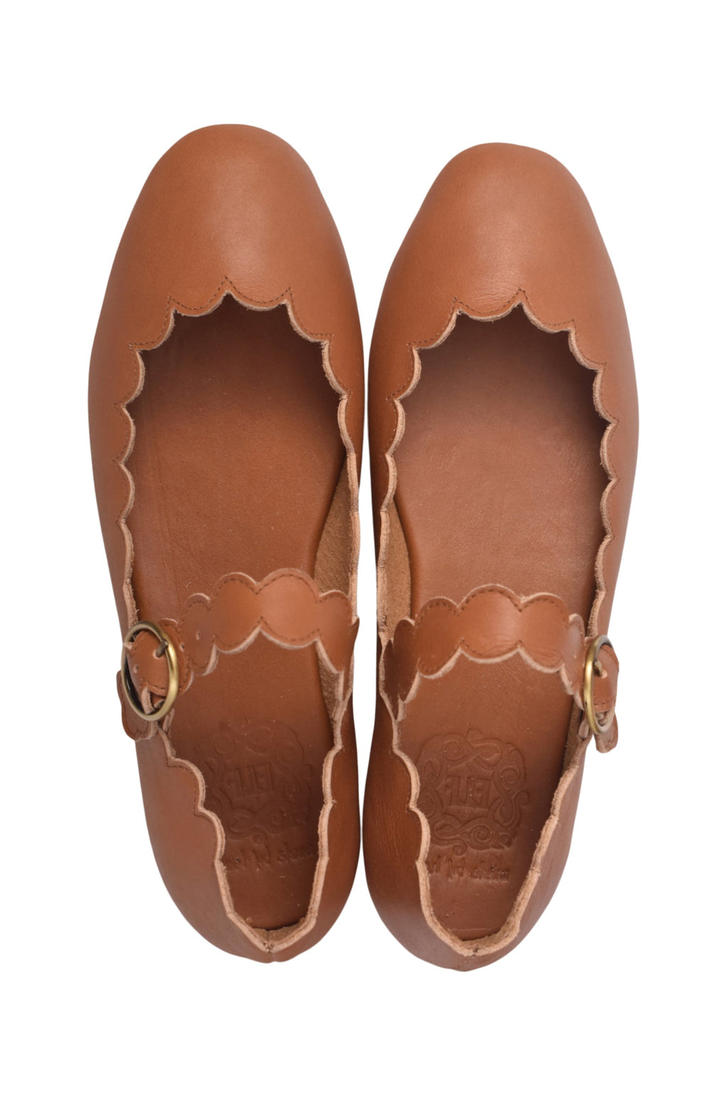 Buy Mia Rosa Leather Ballet Flats by Bali ELF