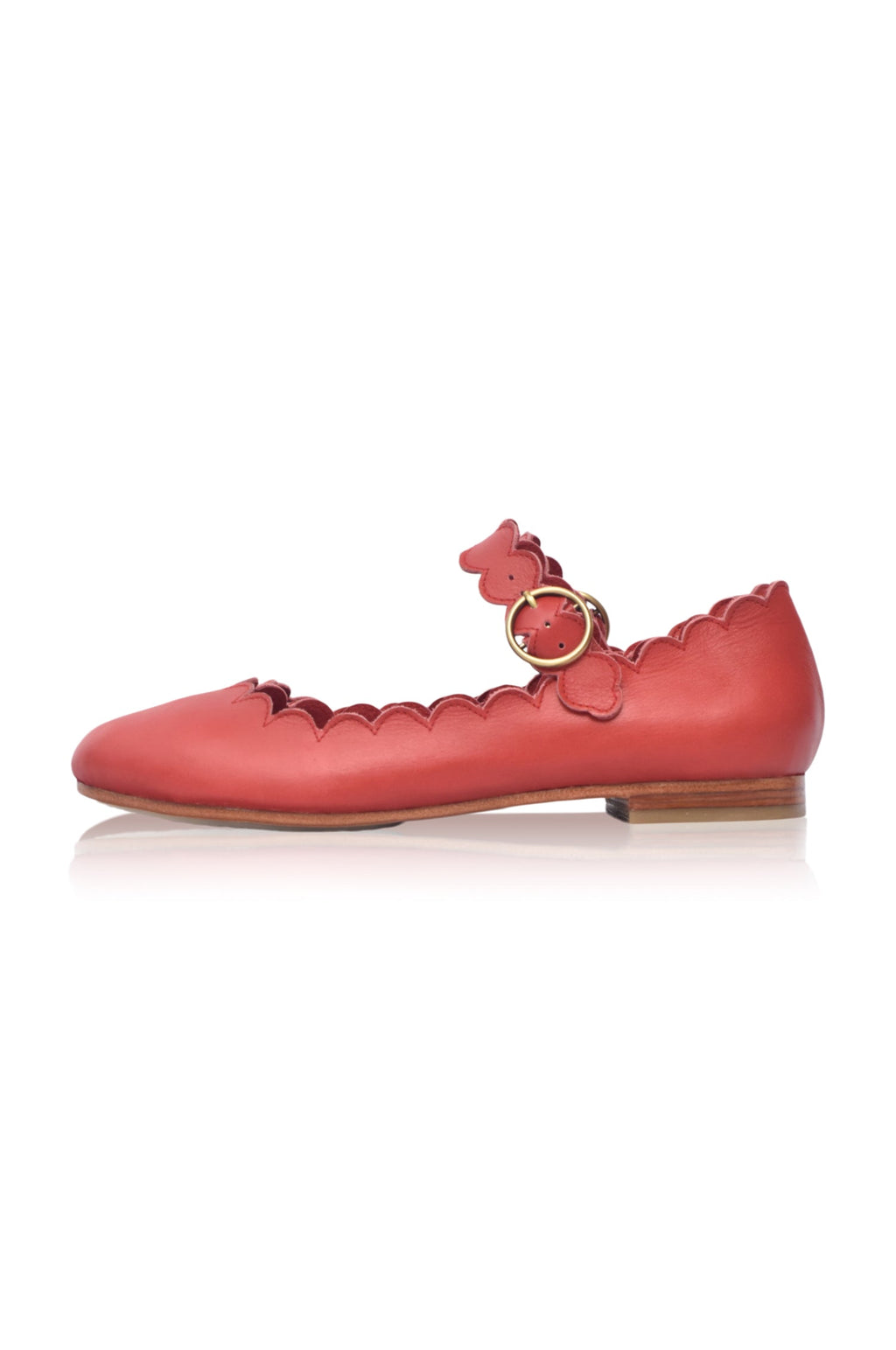 Buy Mia Rosa Leather Ballet Flats by Bali ELF