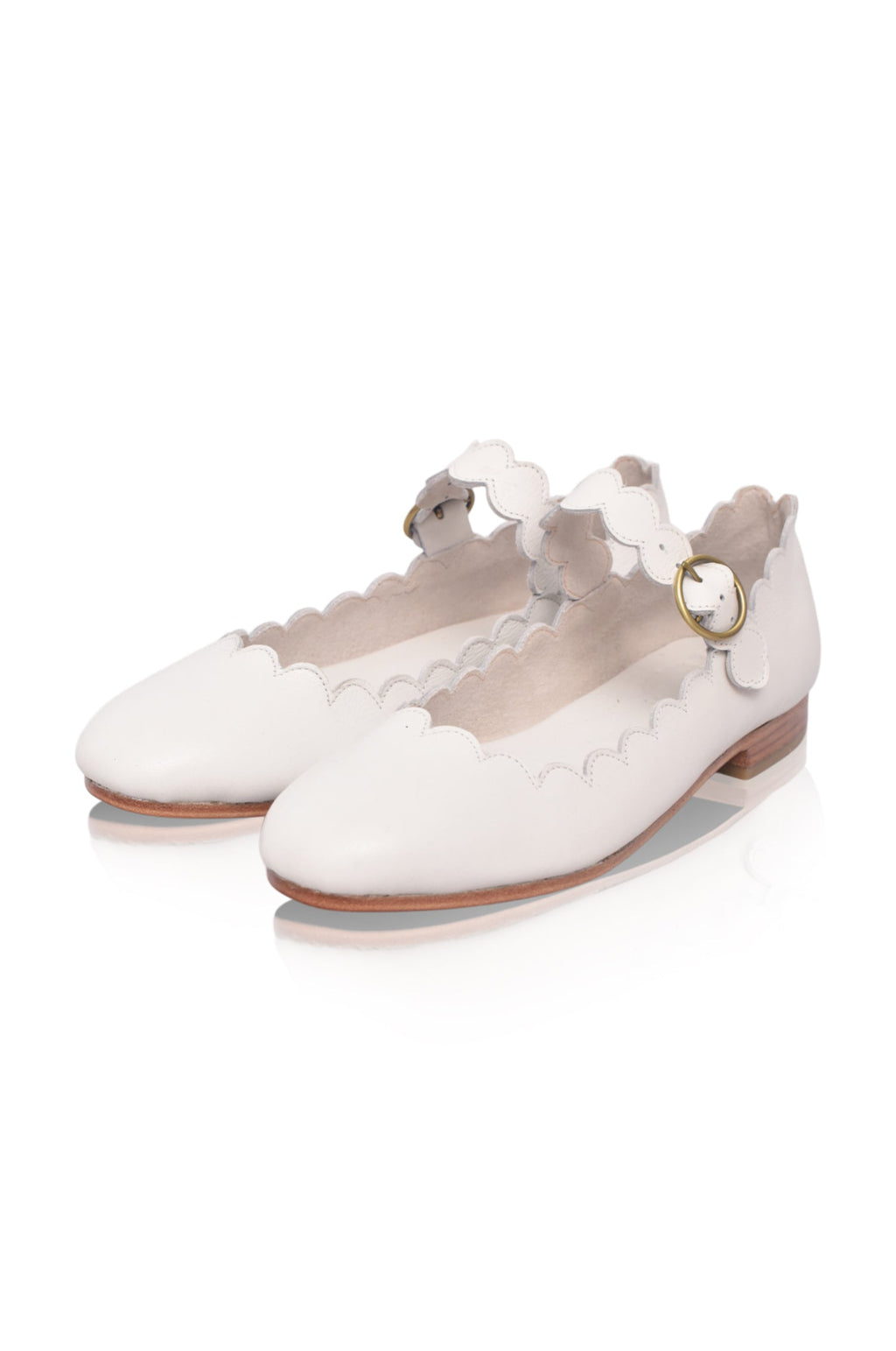 Buy Mia Rosa Leather Ballet Flats by Bali ELF