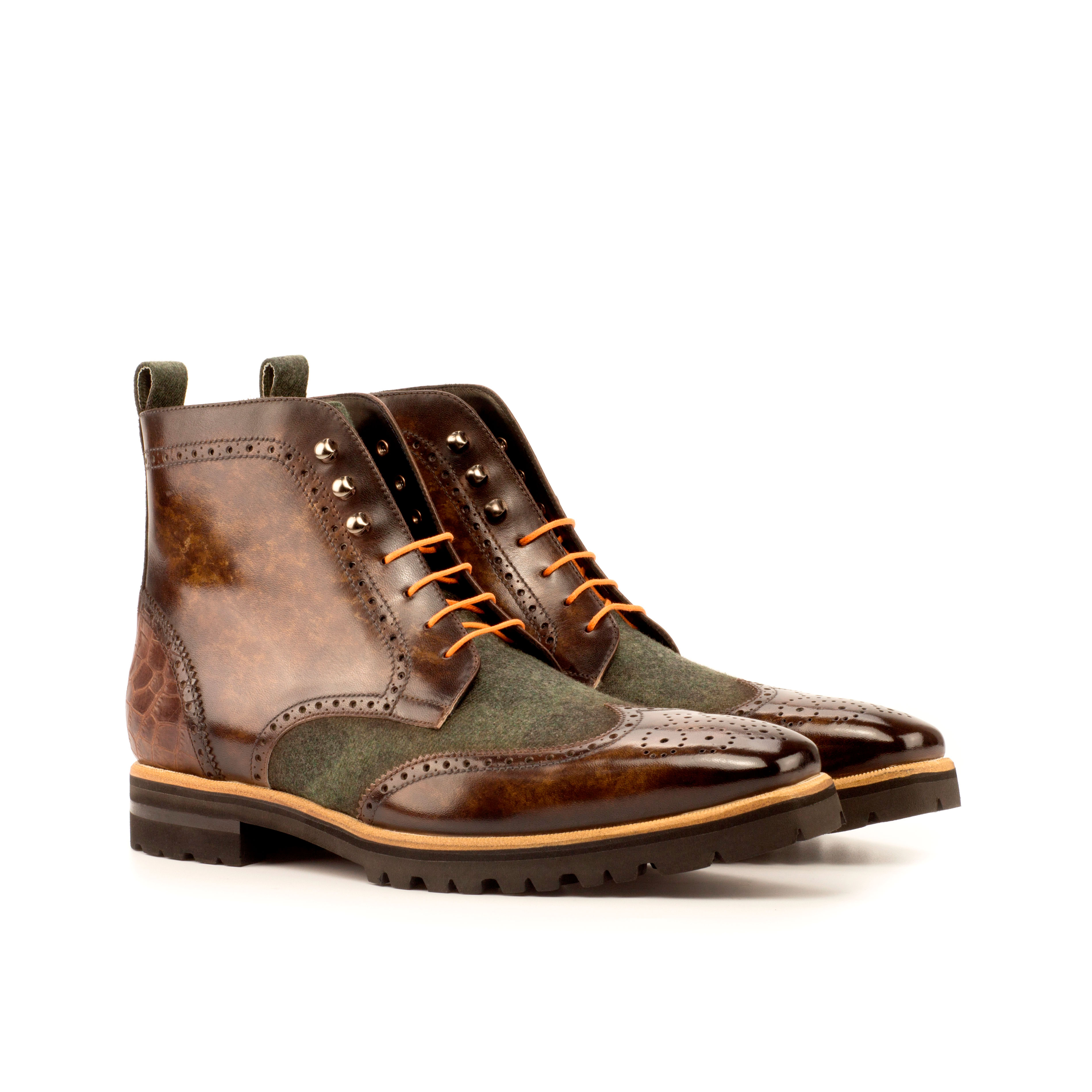 Buy Molim Military Brogue Boots by Que Shebley