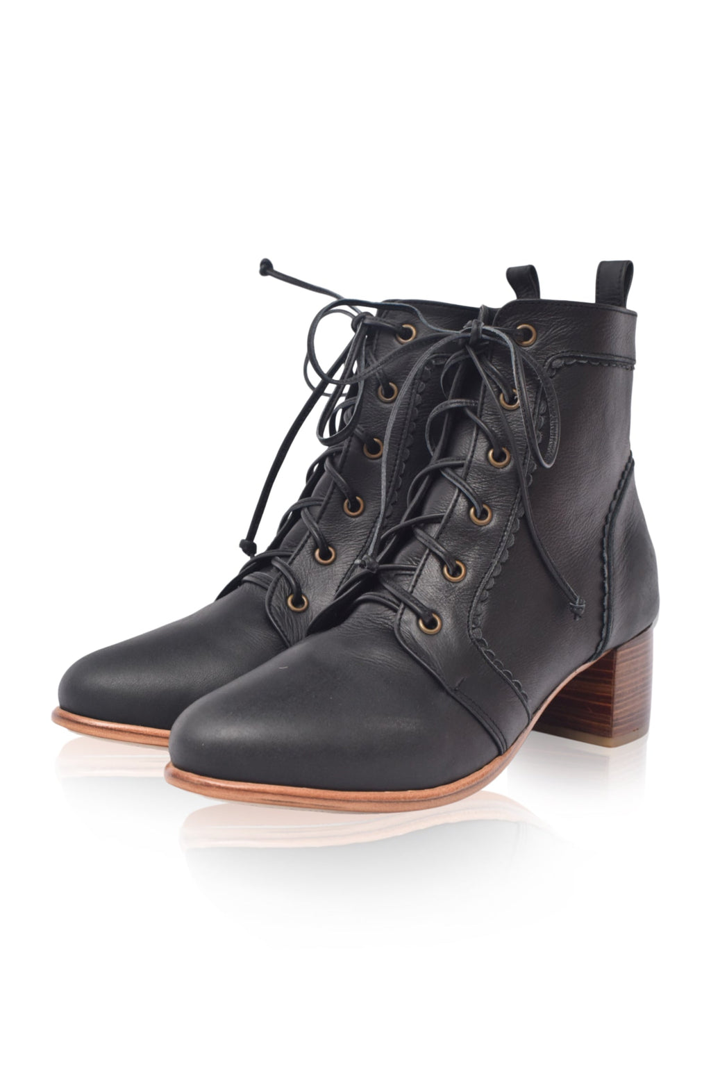 Buy Mon Reve Leather Ankle Booties by Bali ELF