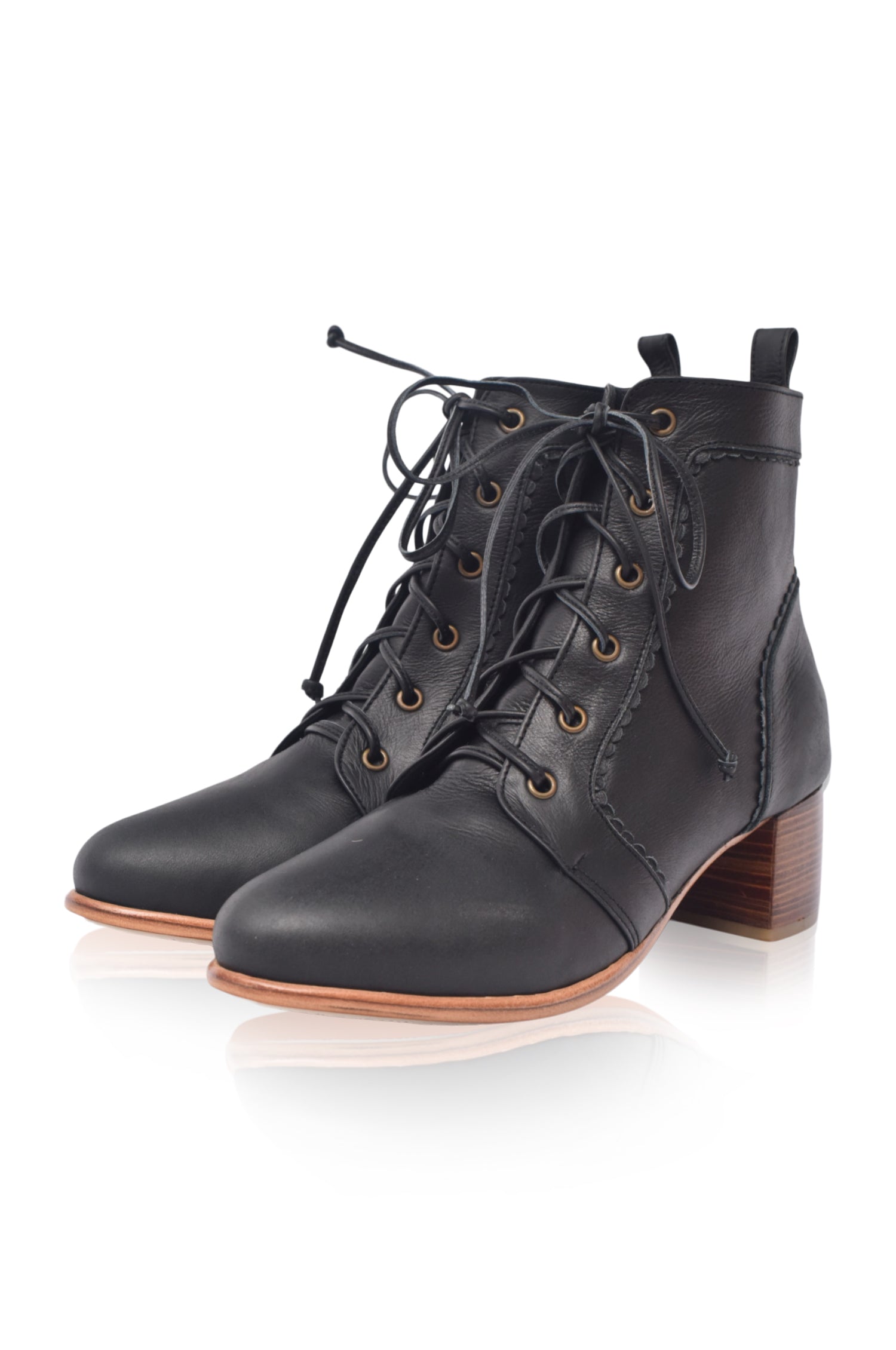 Buy Mon Reve Leather Ankle Booties by Bali ELF