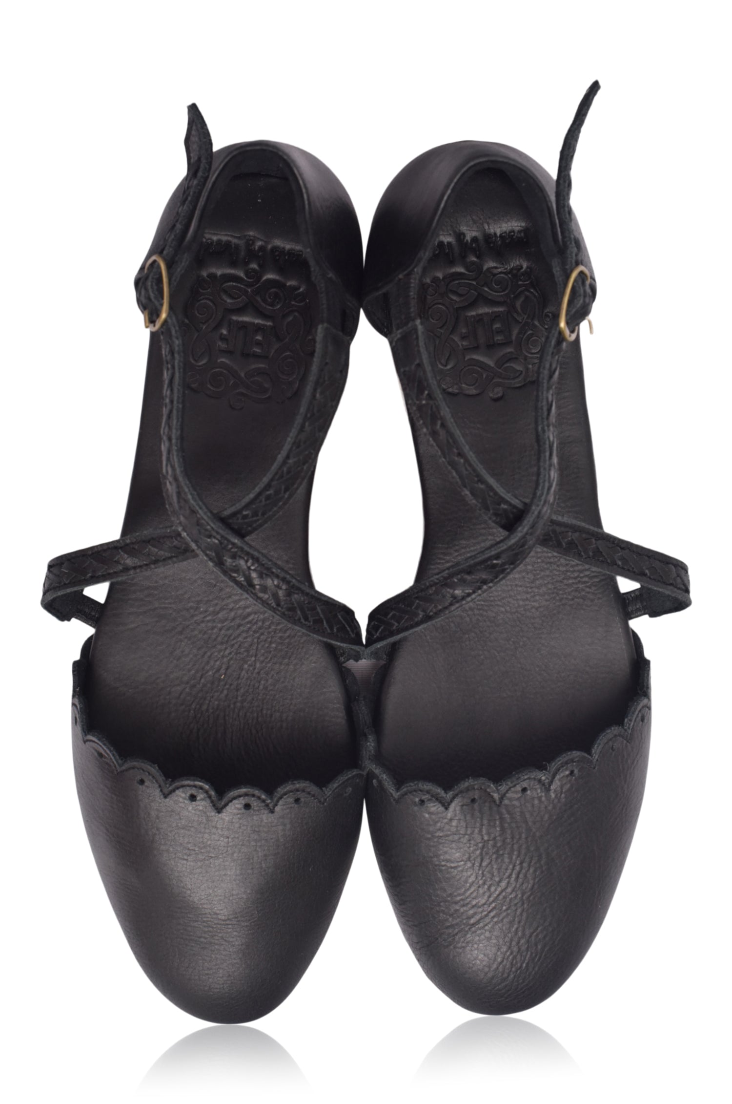 Buy Montana Criss Cross Leather Flats by Bali ELF