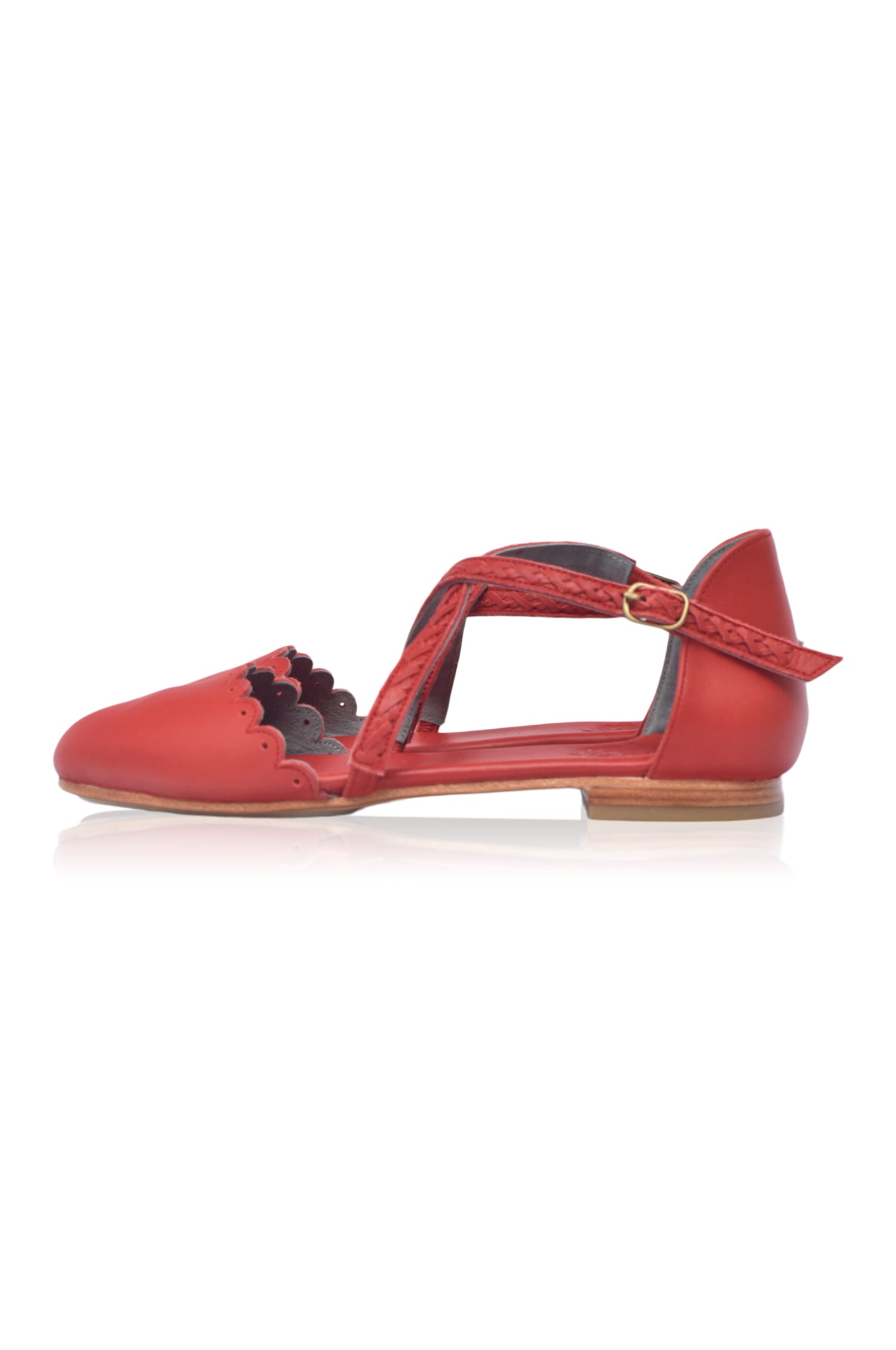 Buy Montana Criss Cross Leather Flats by Bali ELF