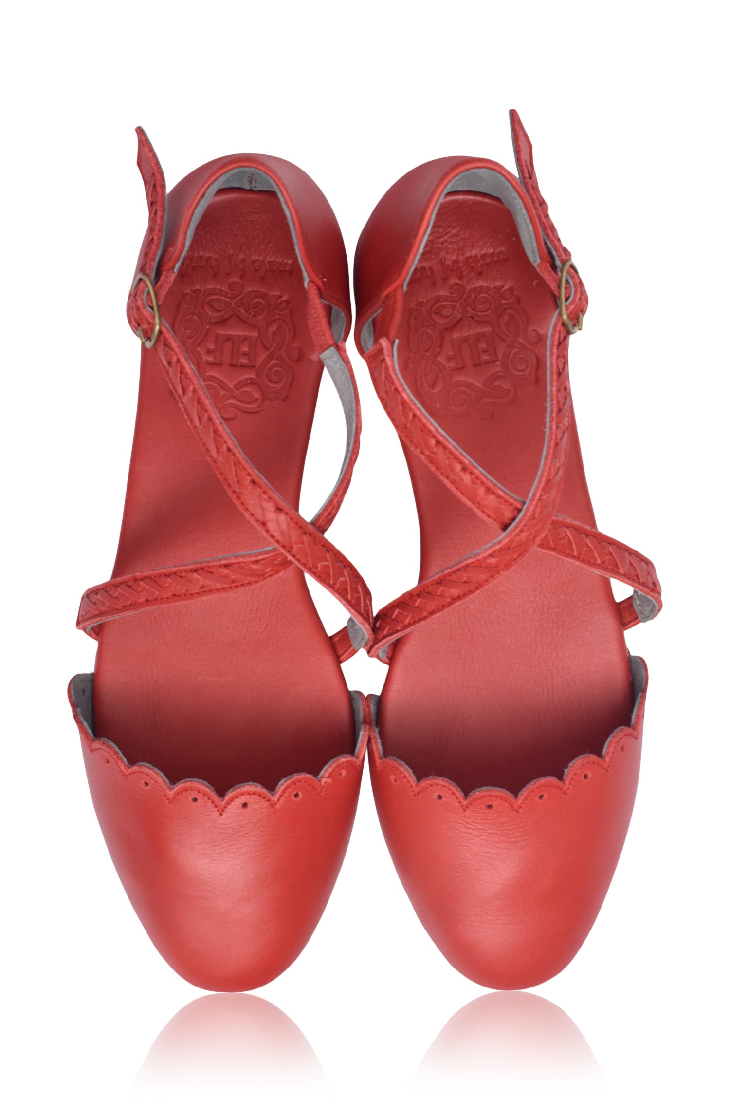 Buy Montana Criss Cross Leather Flats by Bali ELF