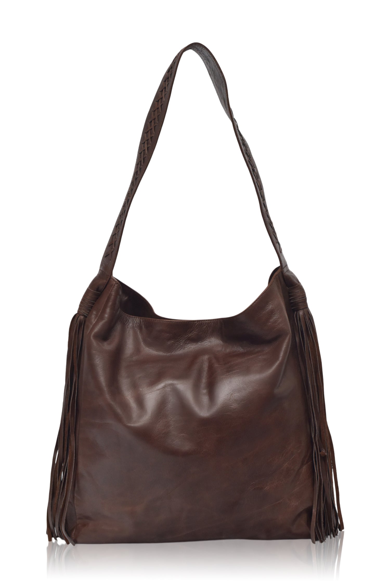 Buy Nomad Tassel Leather Bag by Bali ELF