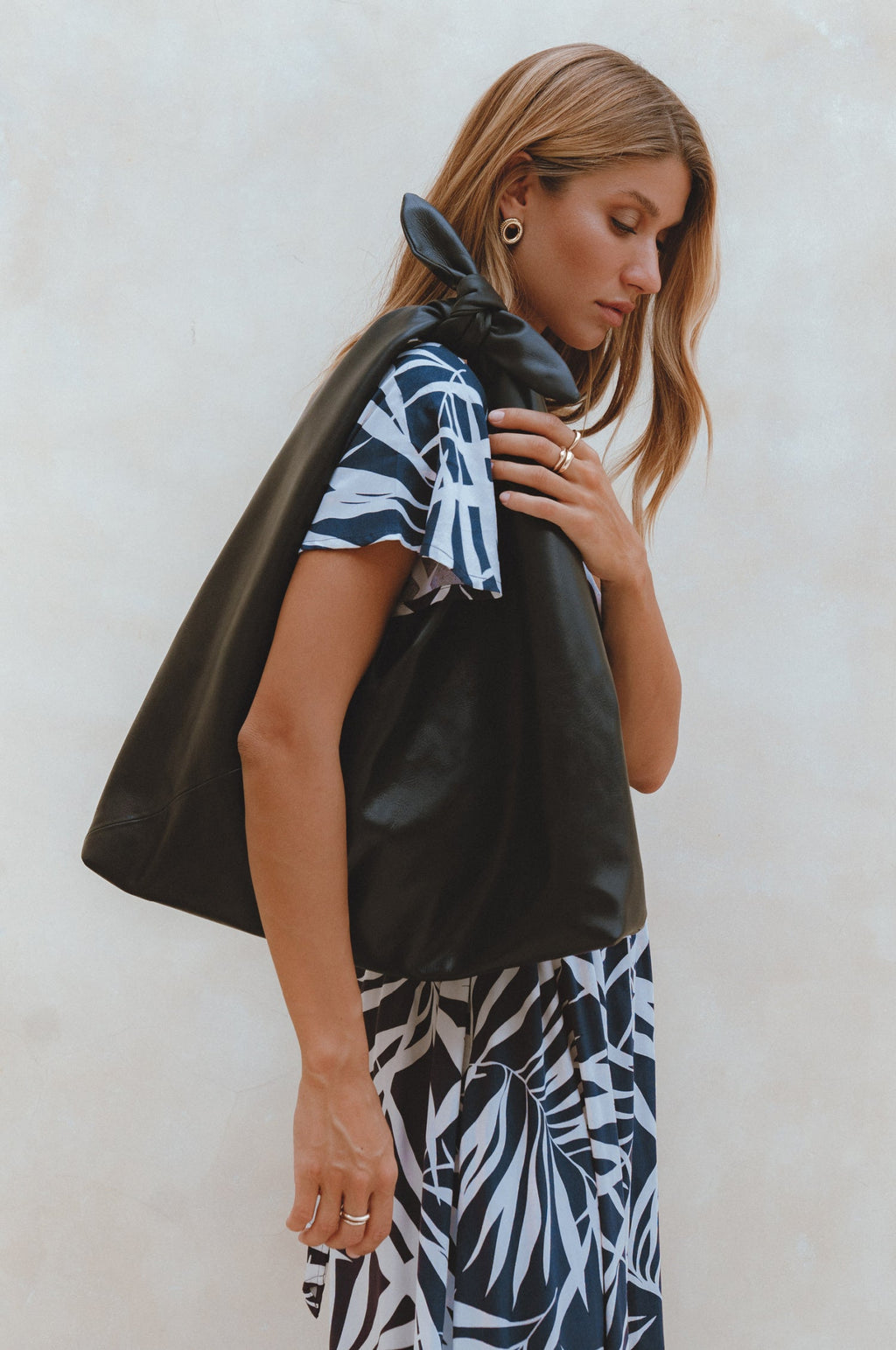 Buy Nudo Knotted Leather Shoulder Bag by Bali ELF