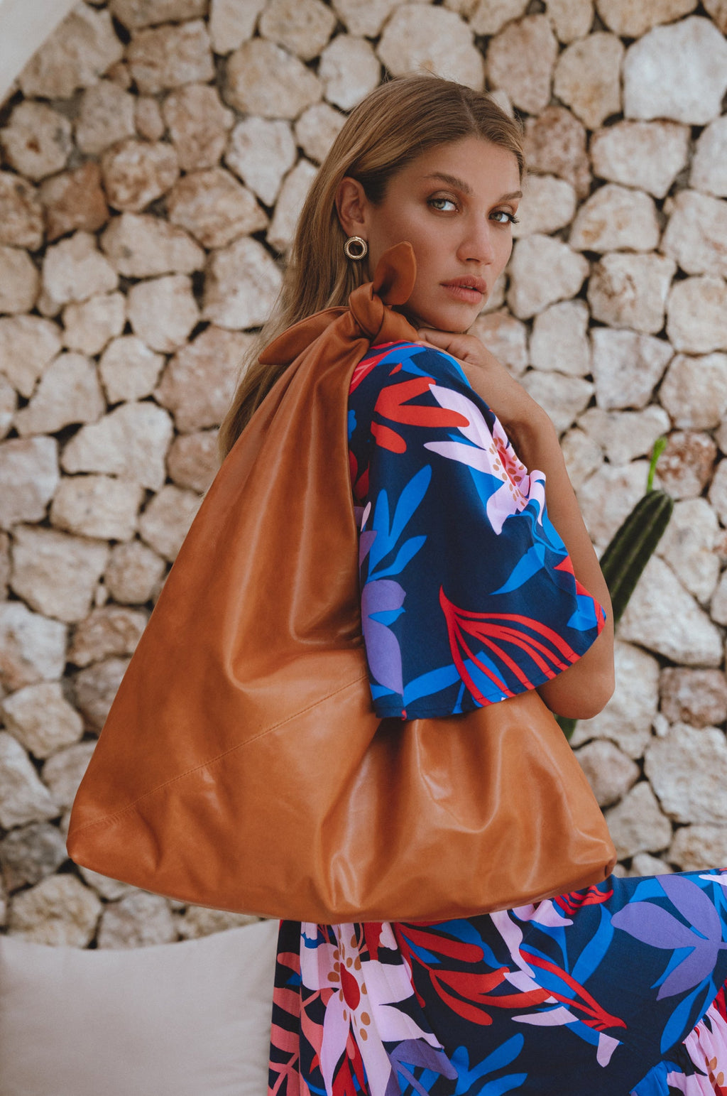 Buy Nudo Knotted Leather Shoulder Bag by Bali ELF