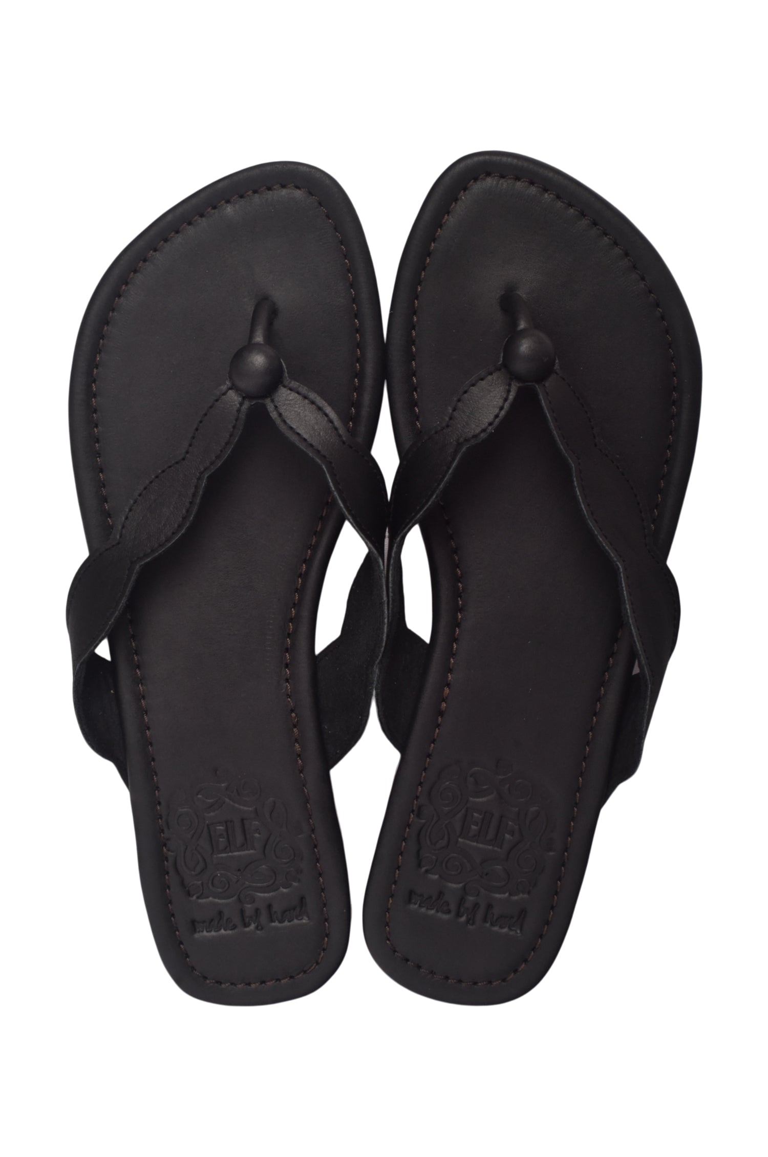 Buy Nuvola Thong Leather Slides by Bali ELF