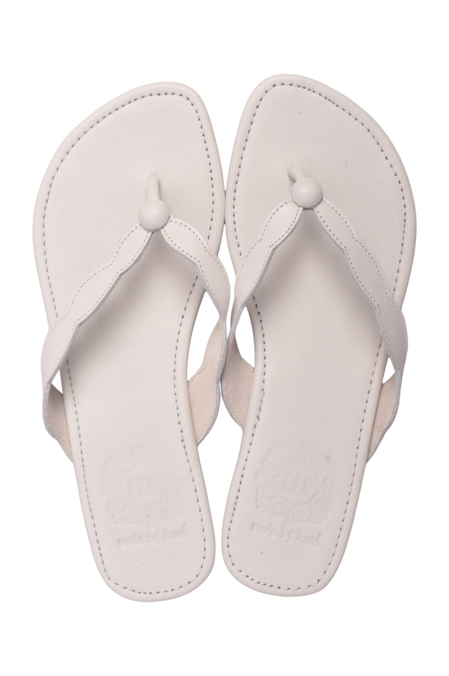 Buy Nuvola Thong Leather Slides by Bali ELF