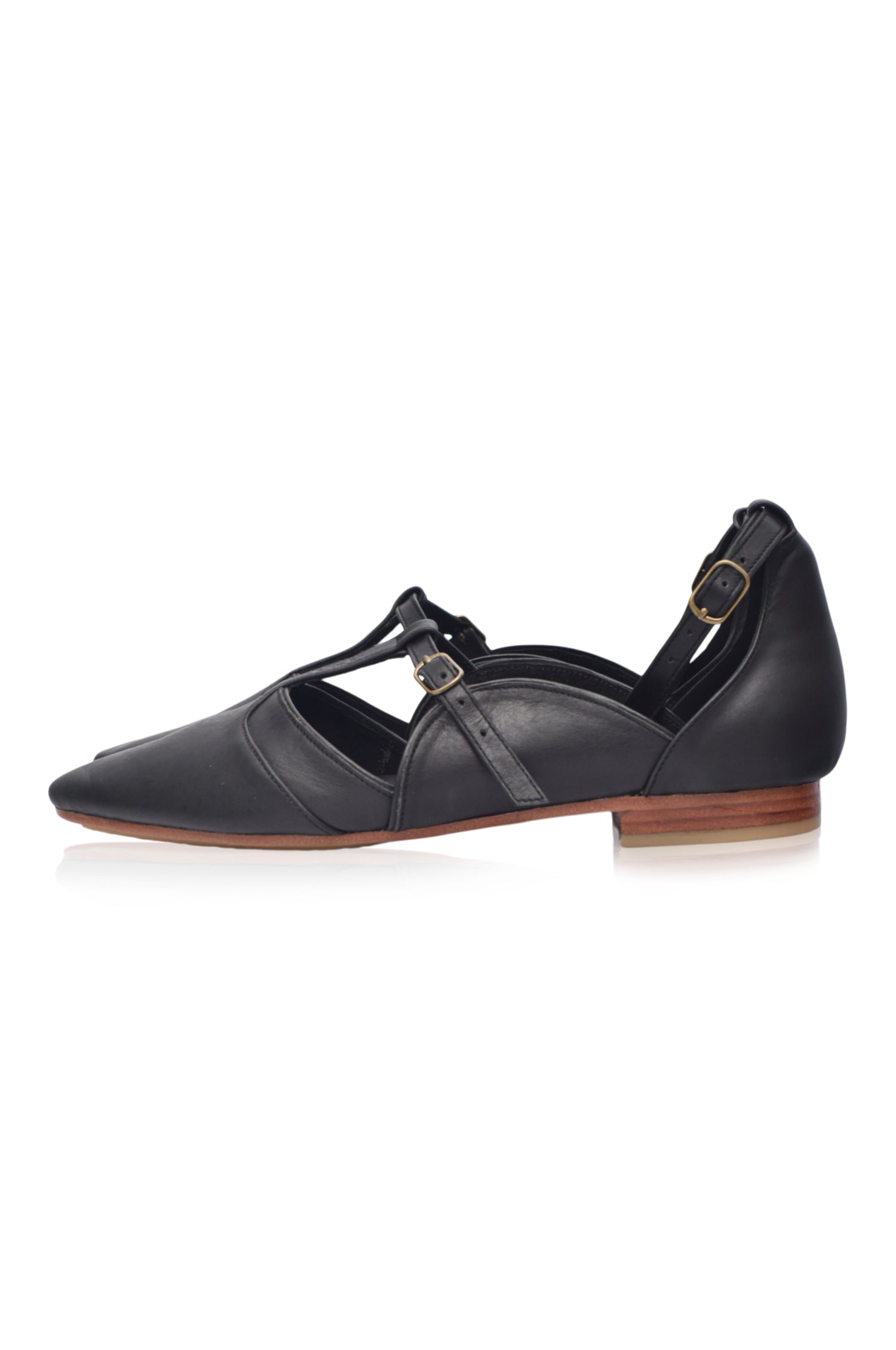 Buy On The Go Leather Ballet Flats by Bali ELF