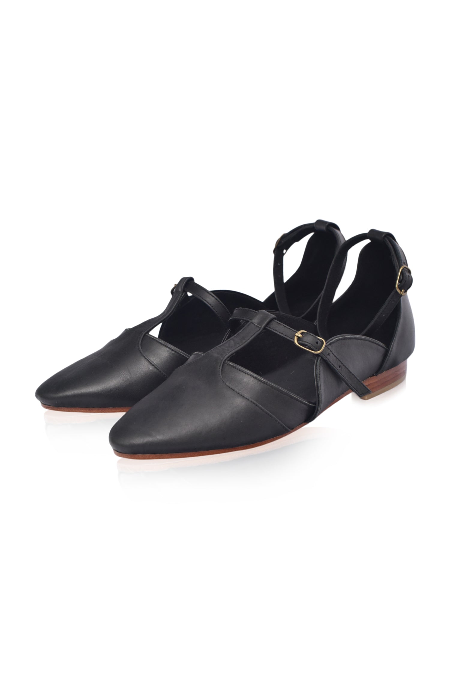 Buy On The Go Leather Ballet Flats by Bali ELF