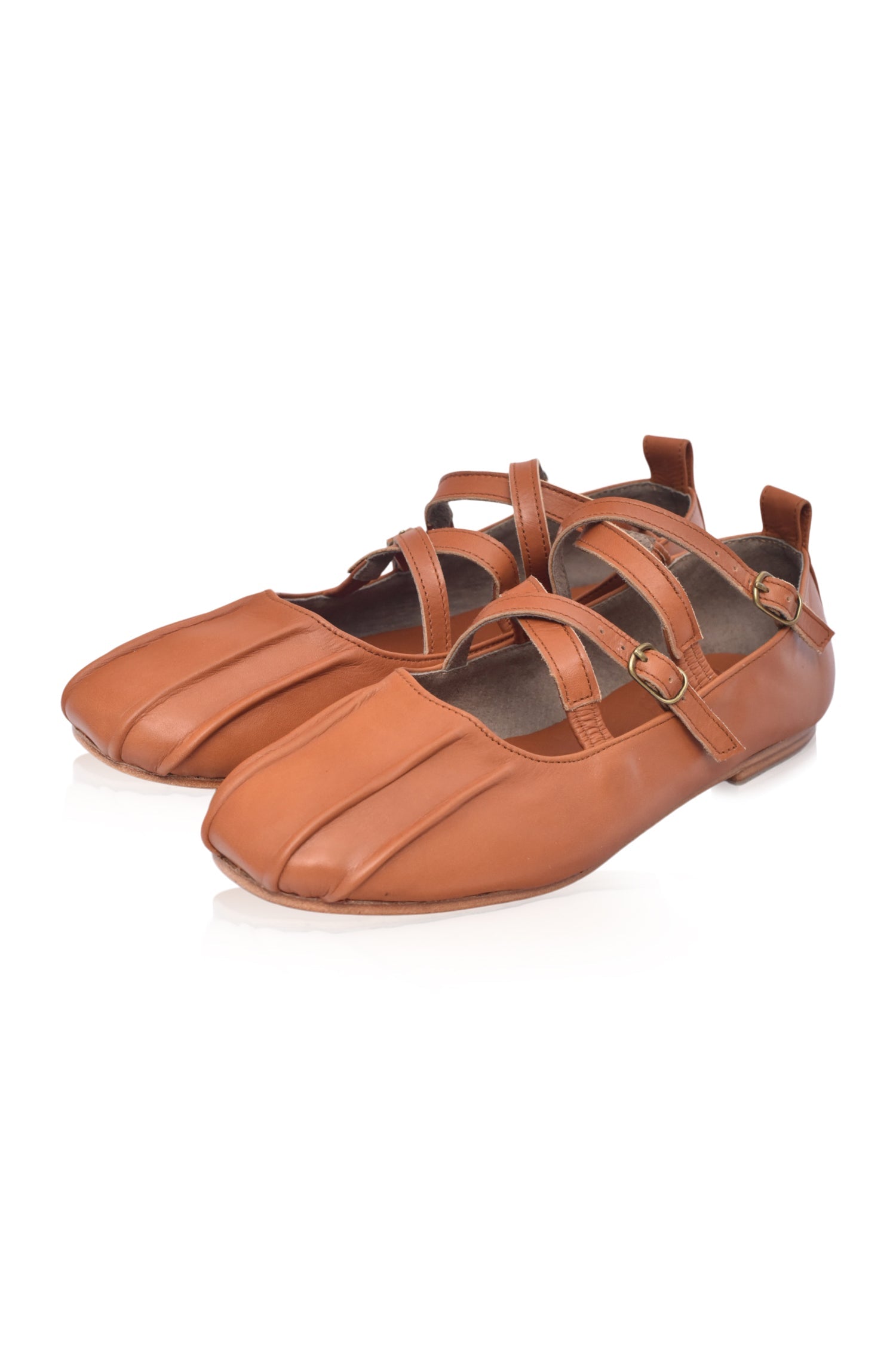 Buy Obsession Criss Cross Leather Flats by Bali ELF