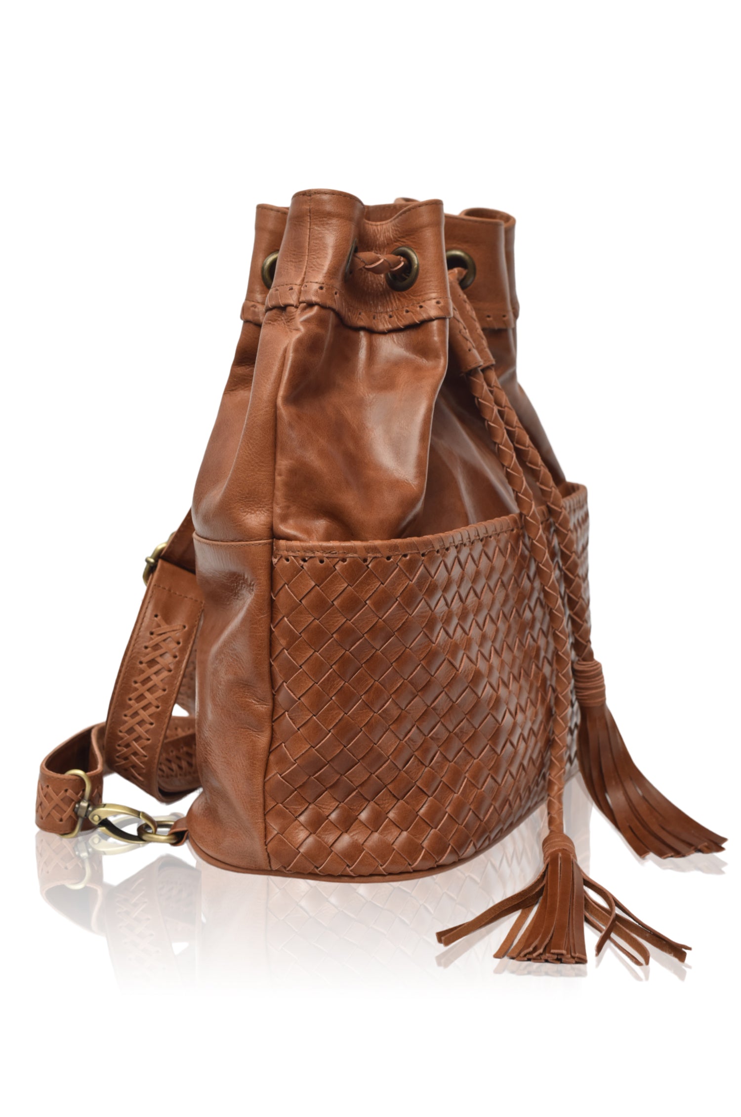 Buy Ocean Alley Convertible Leather Backpack by Bali ELF