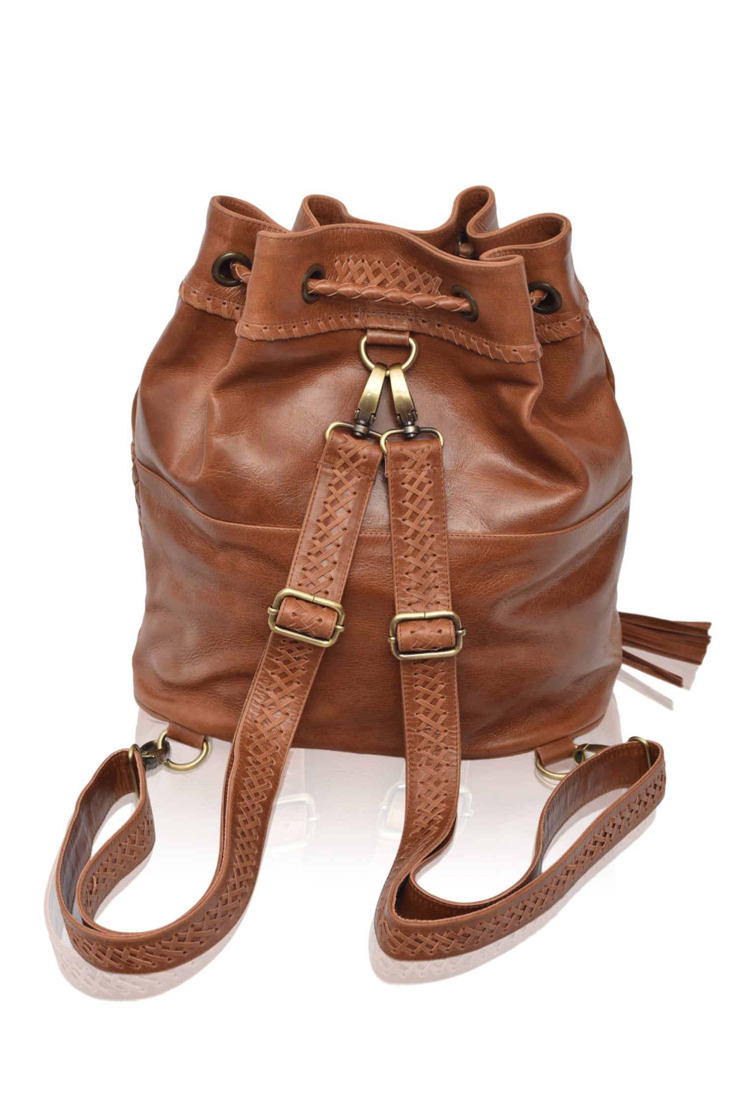 Buy Ocean Alley Convertible Leather Backpack by Bali ELF