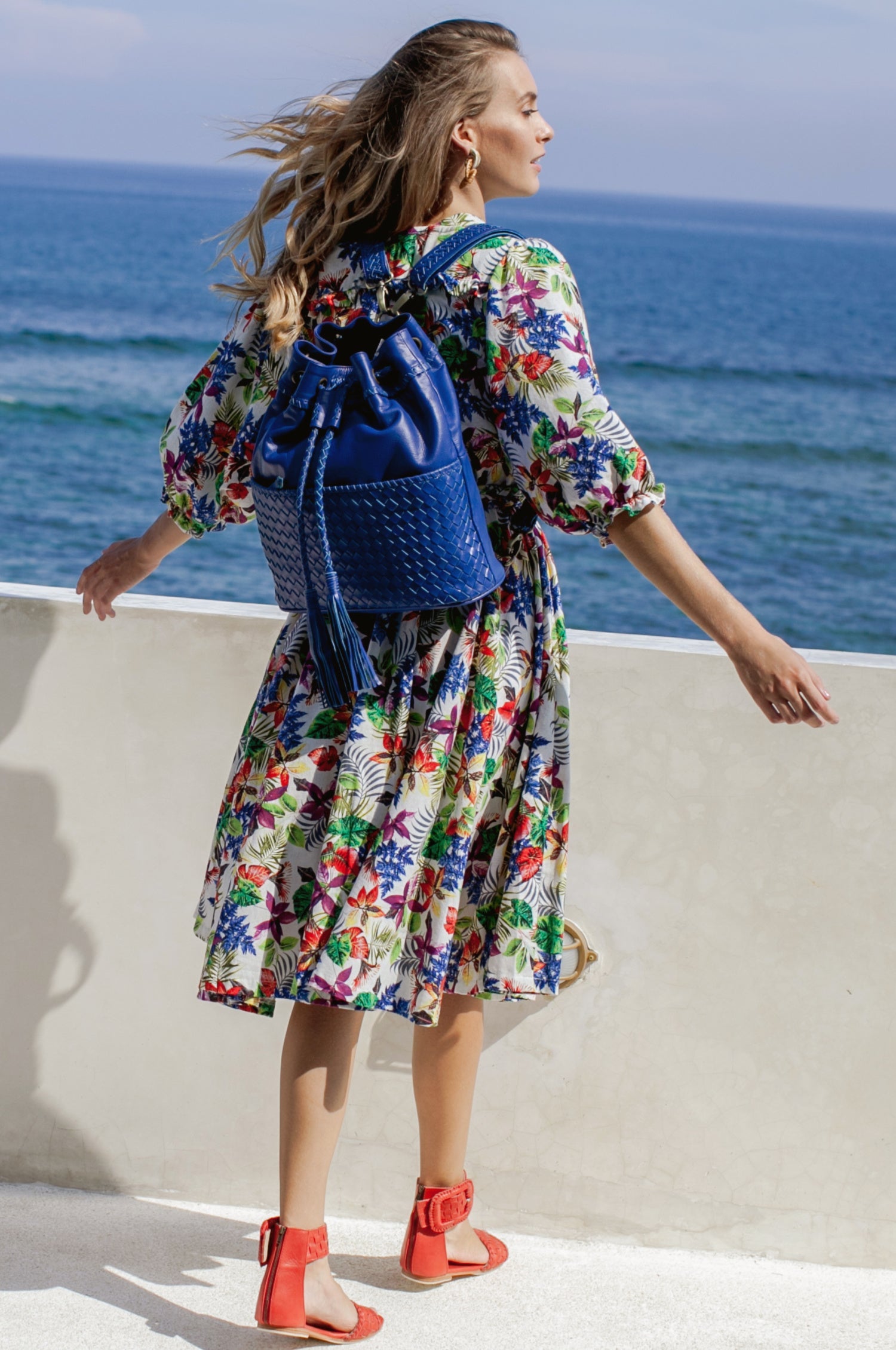 Buy Ocean Alley Convertible Leather Backpack by Bali ELF