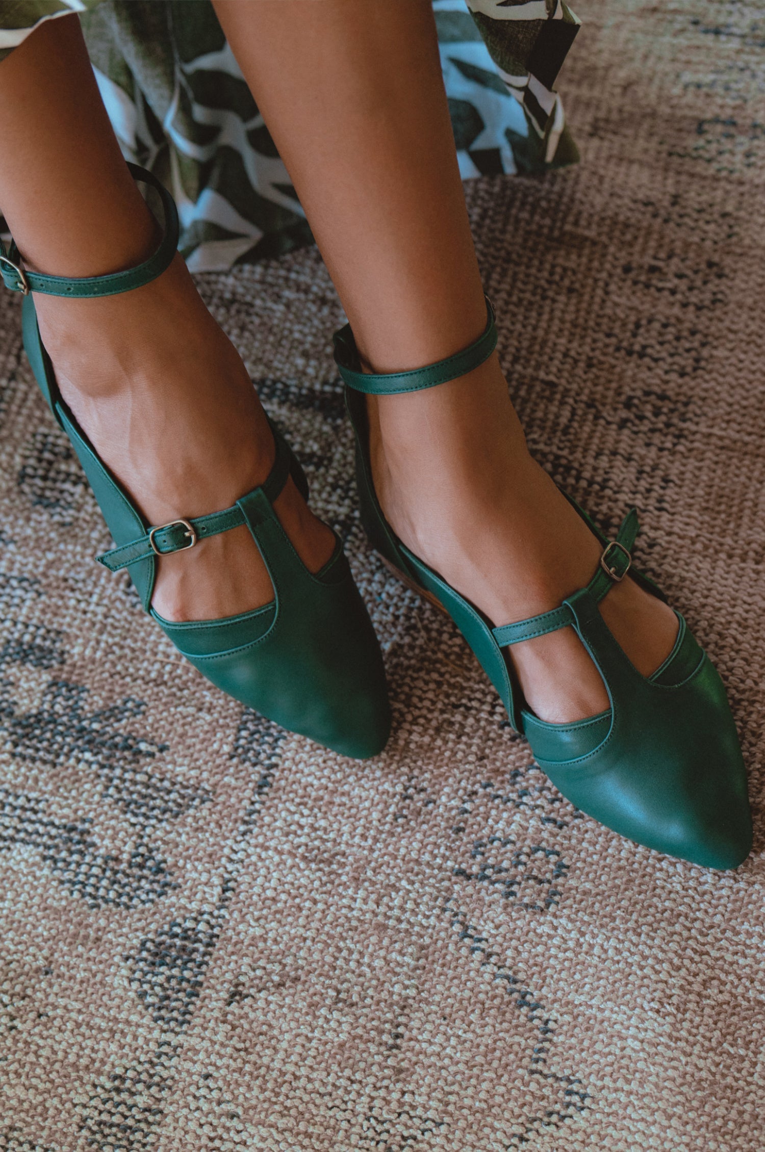 Buy On The Go Leather Ballet Flats by Bali ELF