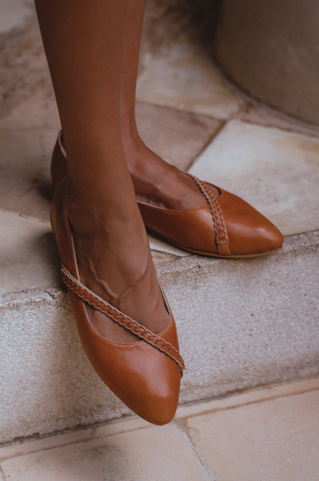 Buy Orenda Elegant Leather Ballet Flats by Bali ELF