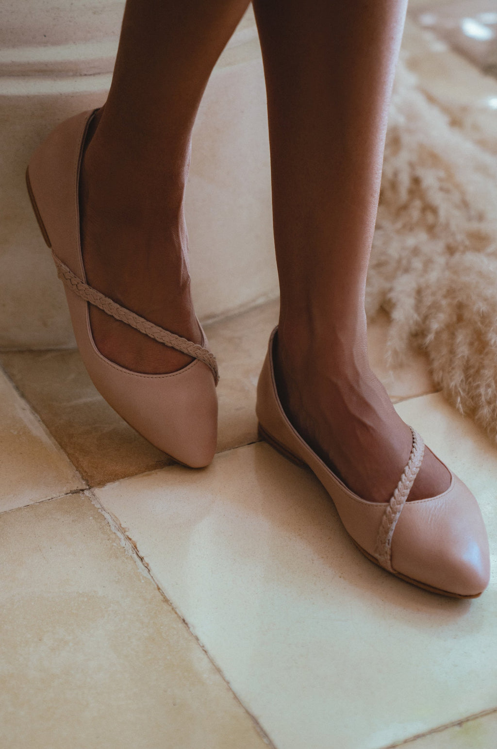 Buy Orenda Elegant Leather Ballet Flats by Bali ELF