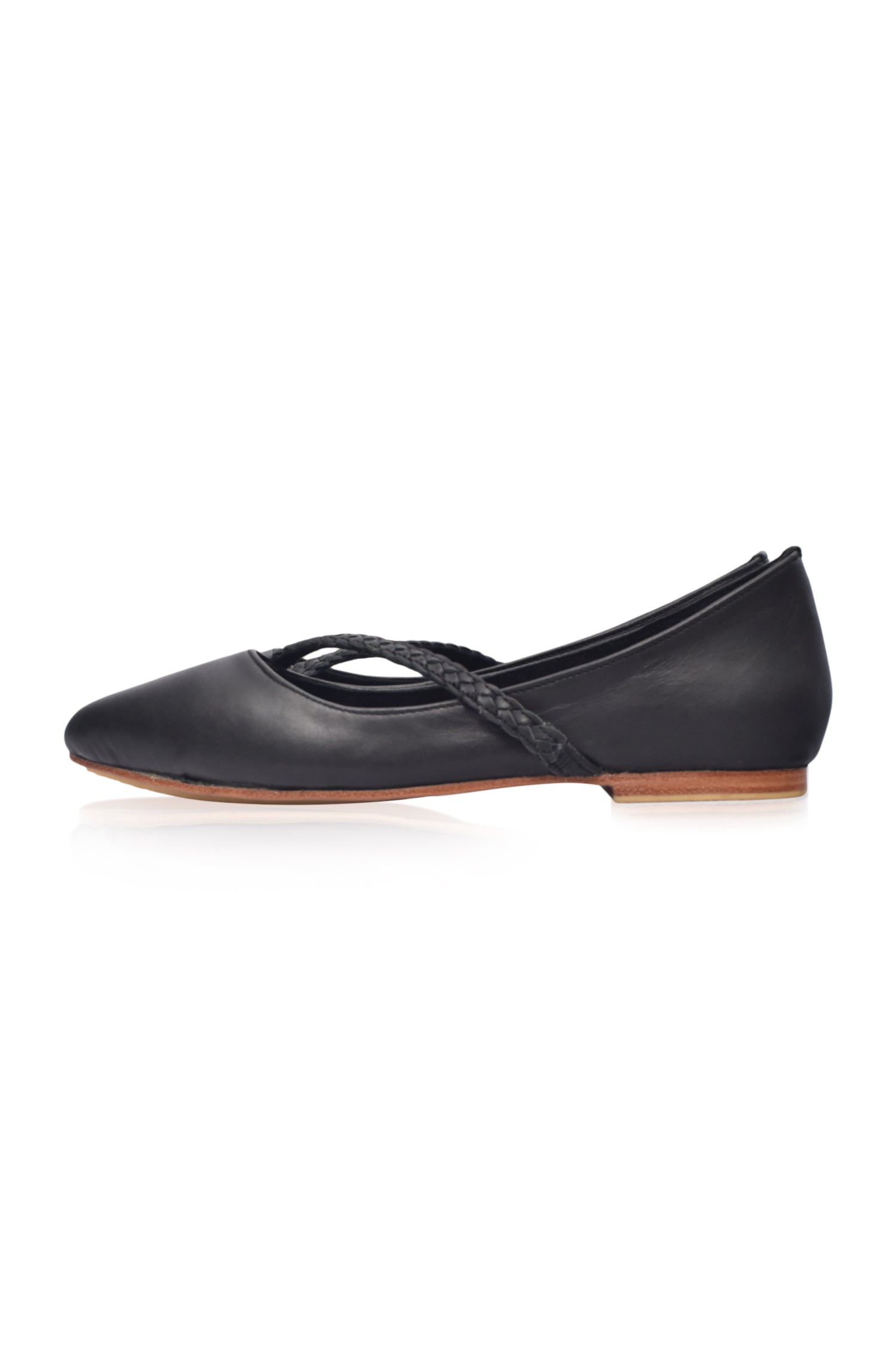 Buy Orenda Elegant Leather Ballet Flats by Bali ELF
