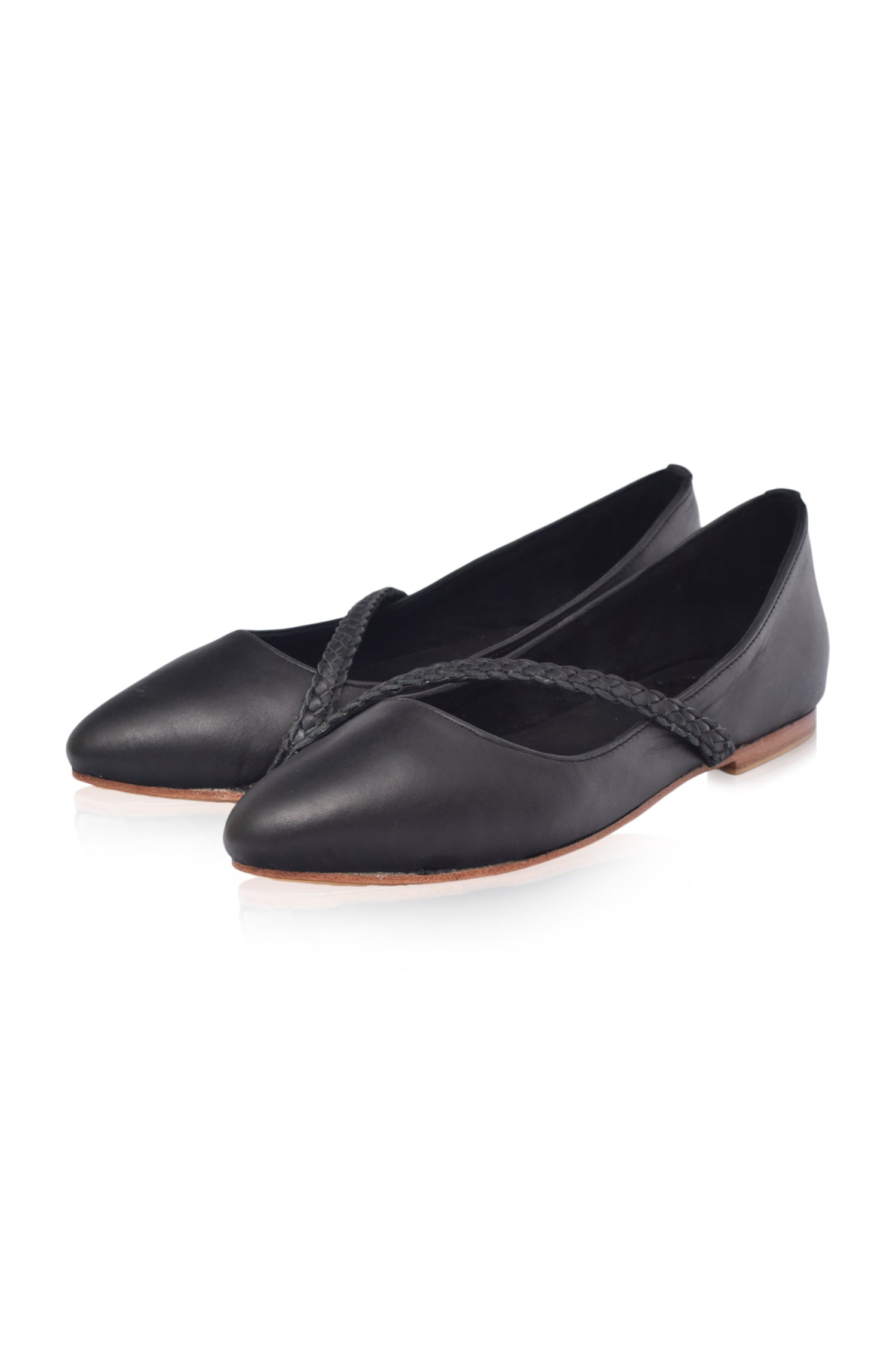Buy Orenda Elegant Leather Ballet Flats by Bali ELF