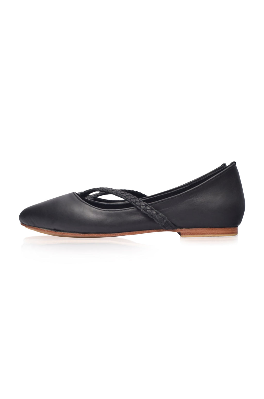 Buy Orenda Elegant Leather Ballet Flats by Bali ELF