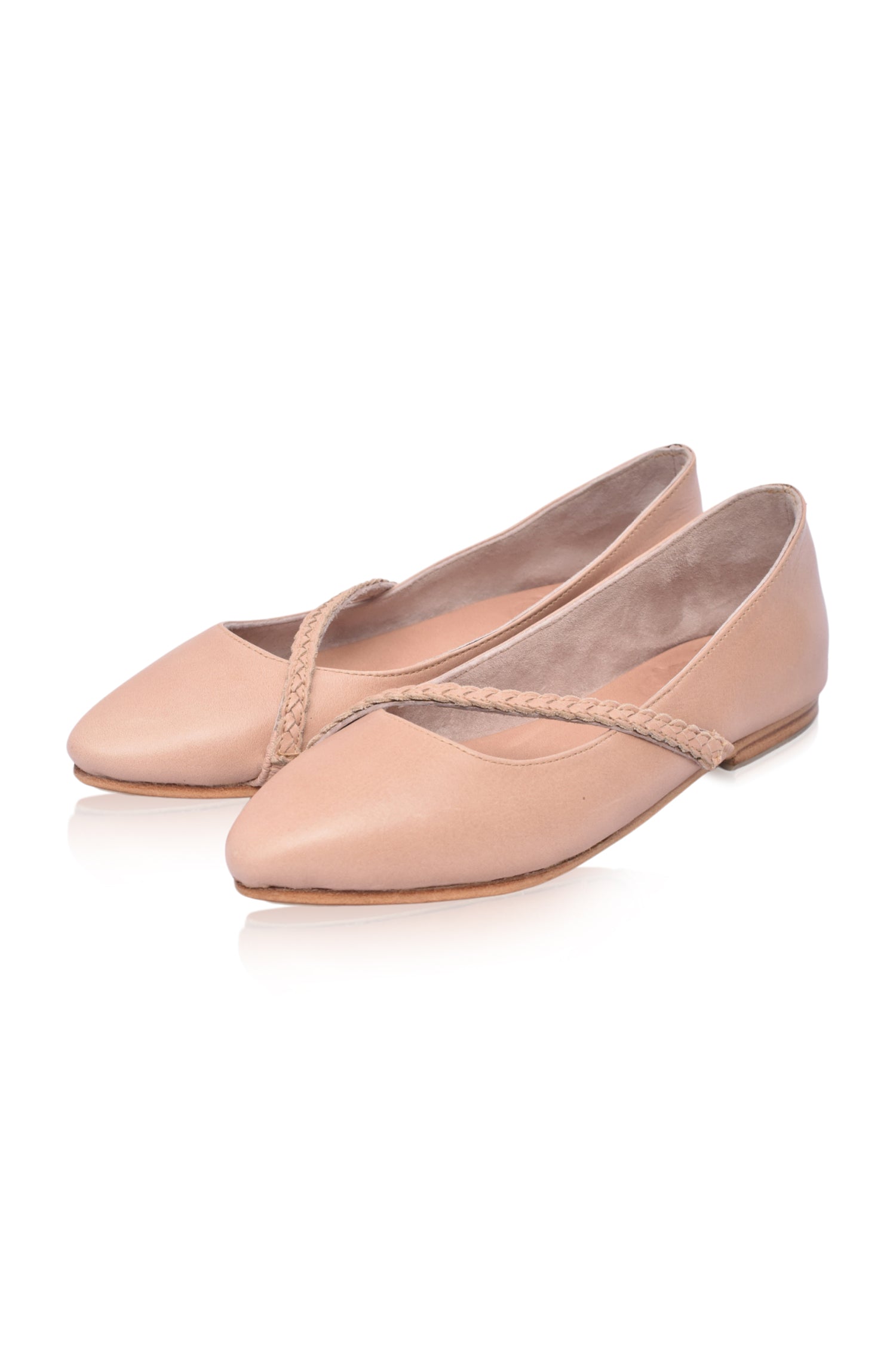 Buy Orenda Elegant Leather Ballet Flats by Bali ELF