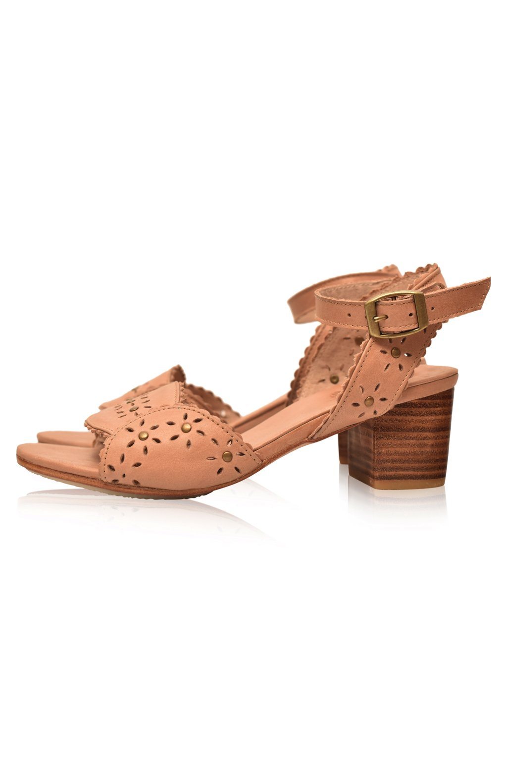 Buy Paloma Leather Heel Sandals by Bali ELF