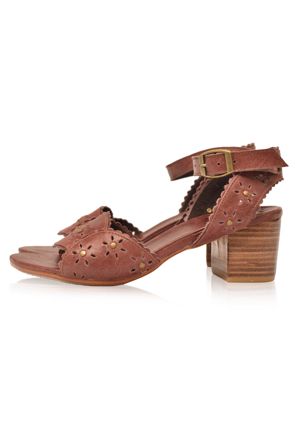 Buy Paloma Leather Heel Sandals by Bali ELF