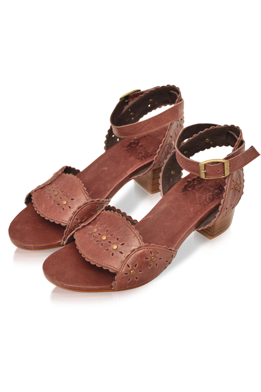 Buy Paloma Leather Heel Sandals by Bali ELF