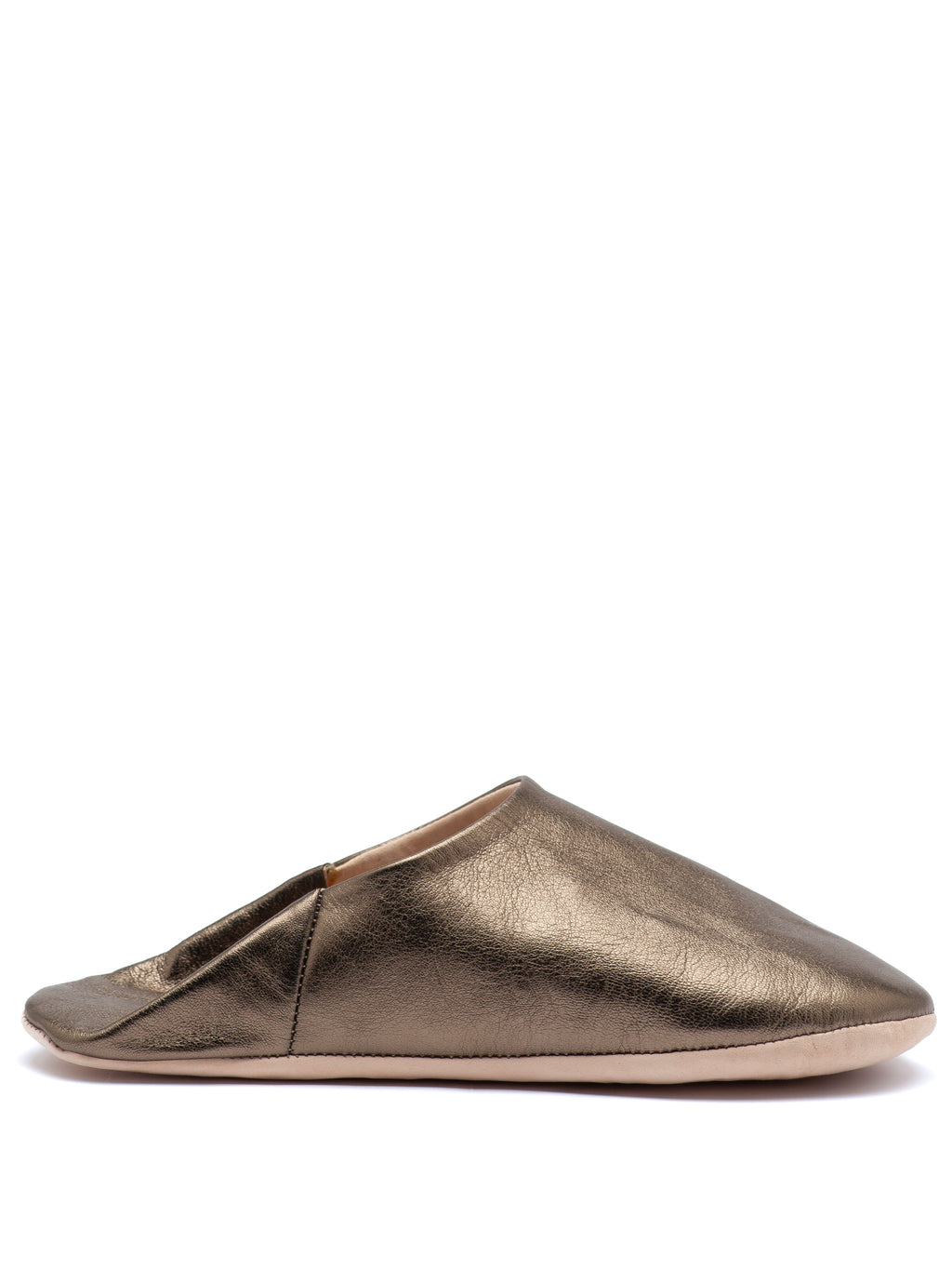 Buy Platinum Moonlit - Leather Slippers by Choost