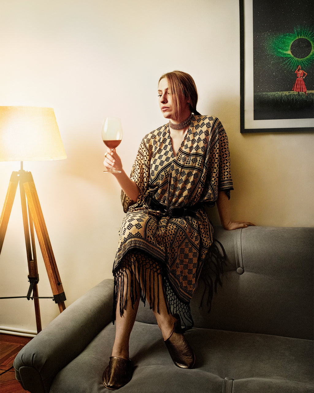 Buy Platinum Moonlit - Leather Slippers by Choost