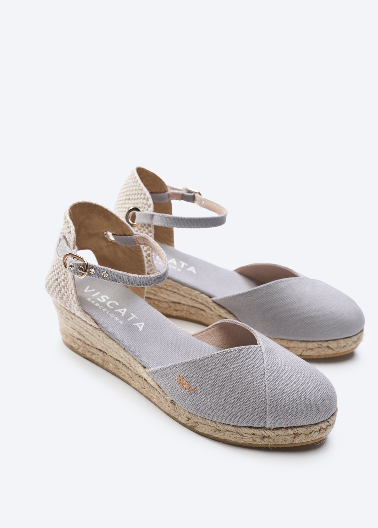 Buy Pubol Canvas Espadrille Wedges by Viscata