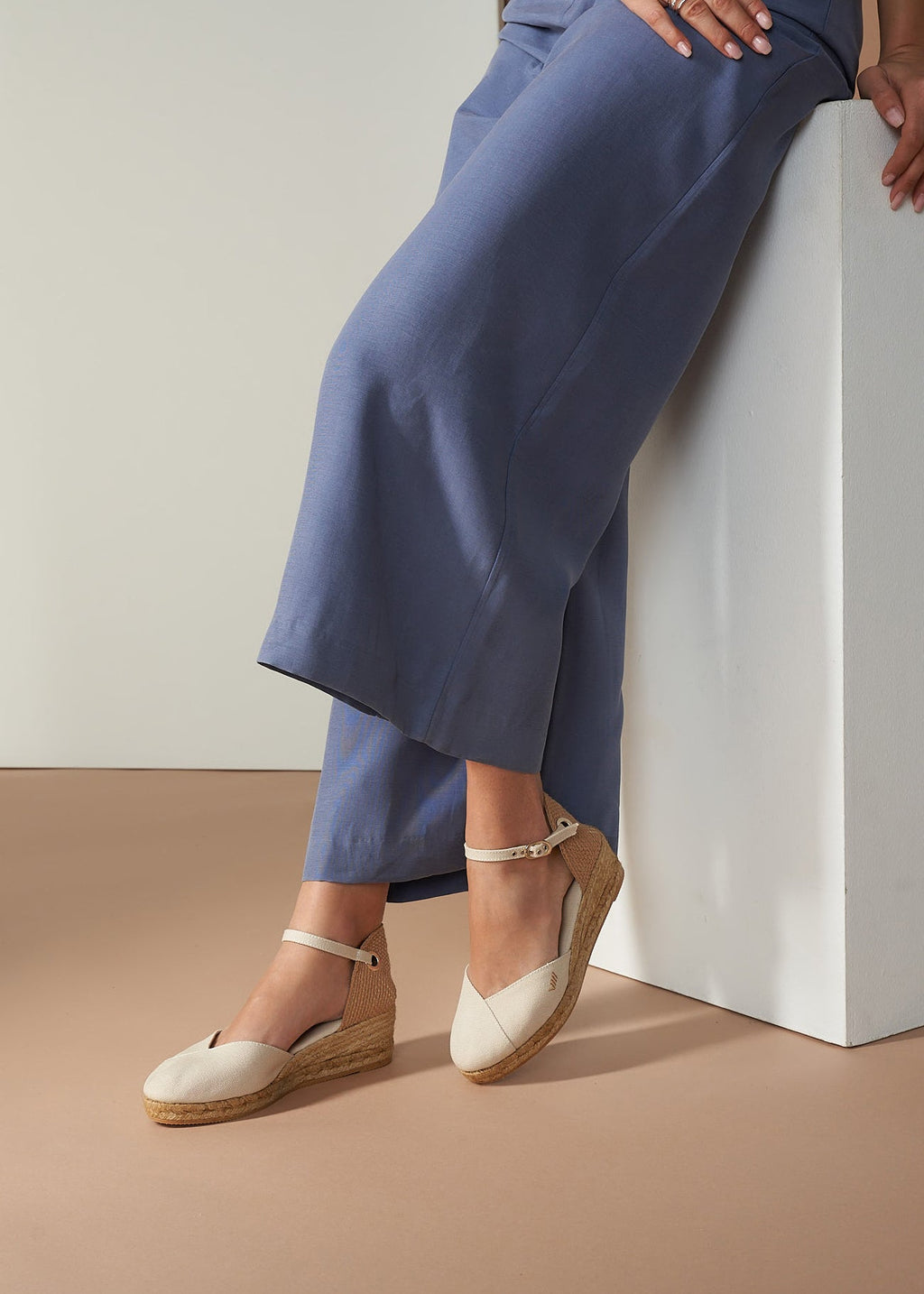 Buy Pubol Canvas Espadrille Wedges by Viscata