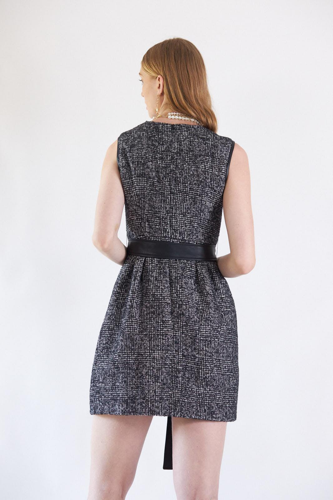 Buy Ebony Mini Tweed Dress – Women’s Chic Mini Dress by Le Réussi®