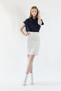 Buy Luxe White Mini Tweed Skirt – Women’s Chic Mini Skirt by Le Réussi®