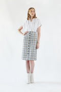 Buy Luxe Plaid Tweed Pencil Skirt – Women’s Chic Tweed Skirt by Le Réussi®