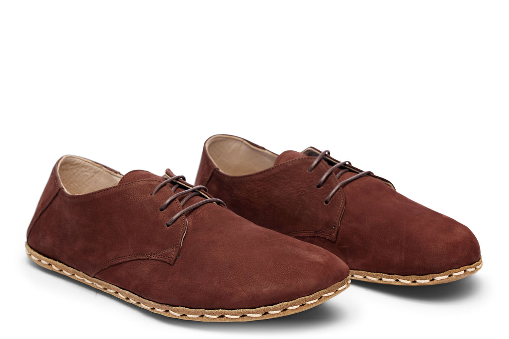 Buy Men's Barefoot Grounding Lace Up Shoe / Redwood by Raum